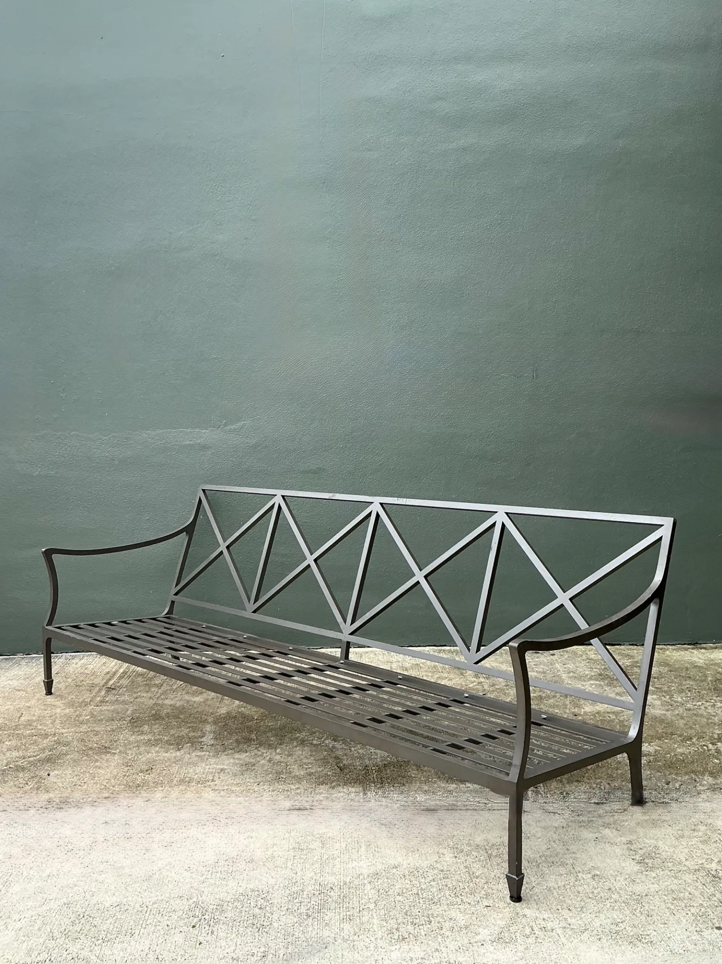 Vintage McKinnon And Harris “Beaufort” Cast Aluminum Sofa — additional photo 7