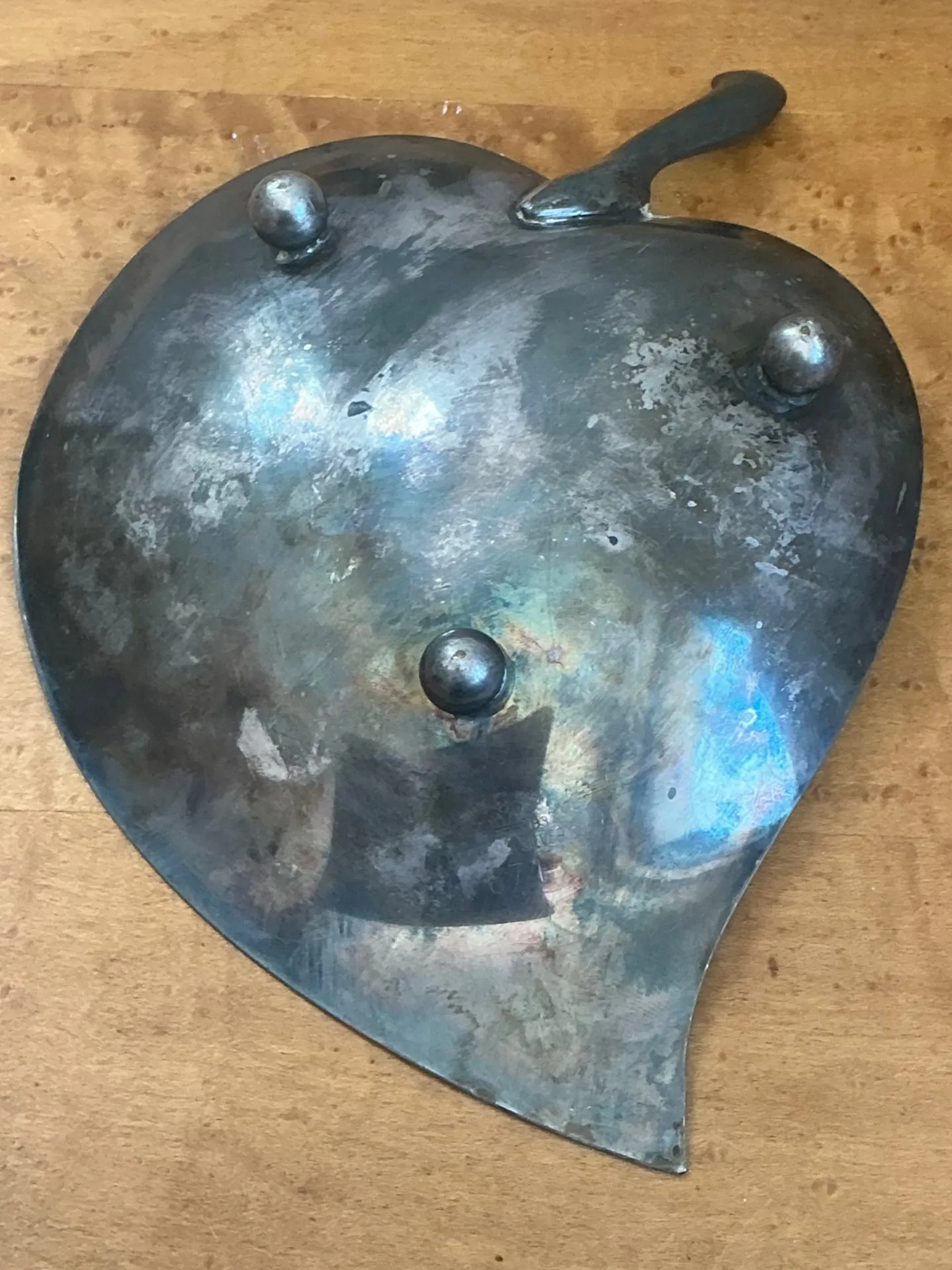 Vintage Decorative Leaf Metal Bowl — additional photo 3