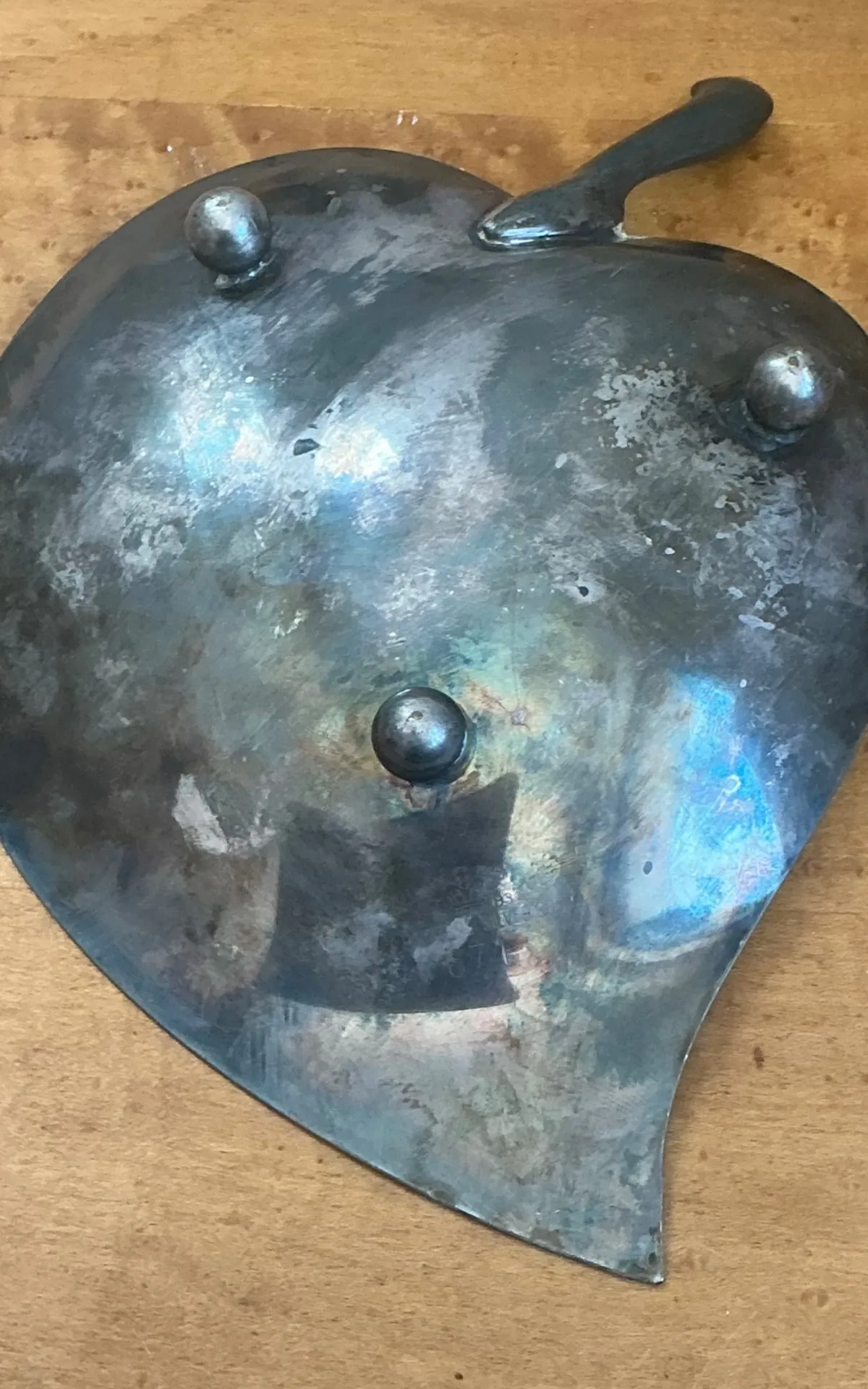 Vintage Decorative Leaf Metal Bowl — additional photo 3