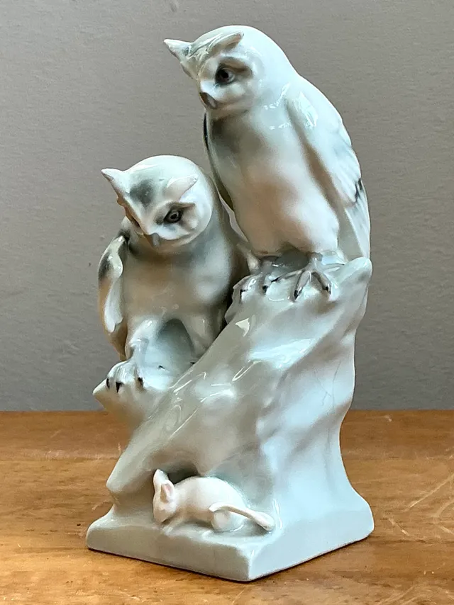 Vintage Royal Copenhagen Porcelain Owl Figurine — additional photo 7
