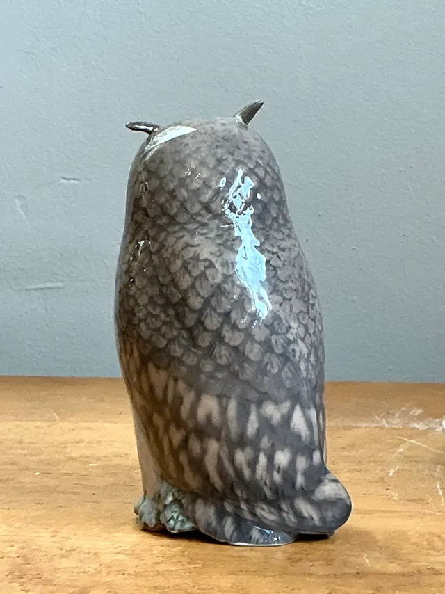 Vintage Royal Copenhagen Porcelain Owl Figurine — additional photo 7