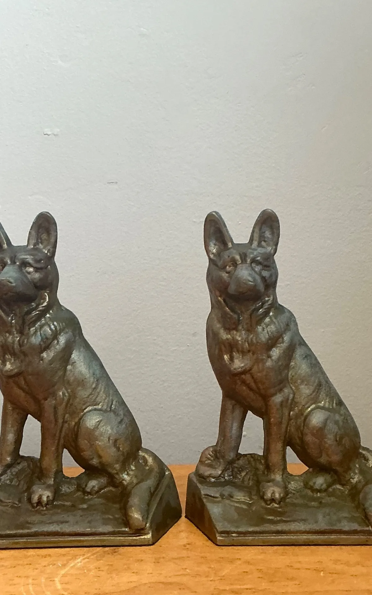 Vintage Bronze Dog Bookends - A Pair — additional photo 2
