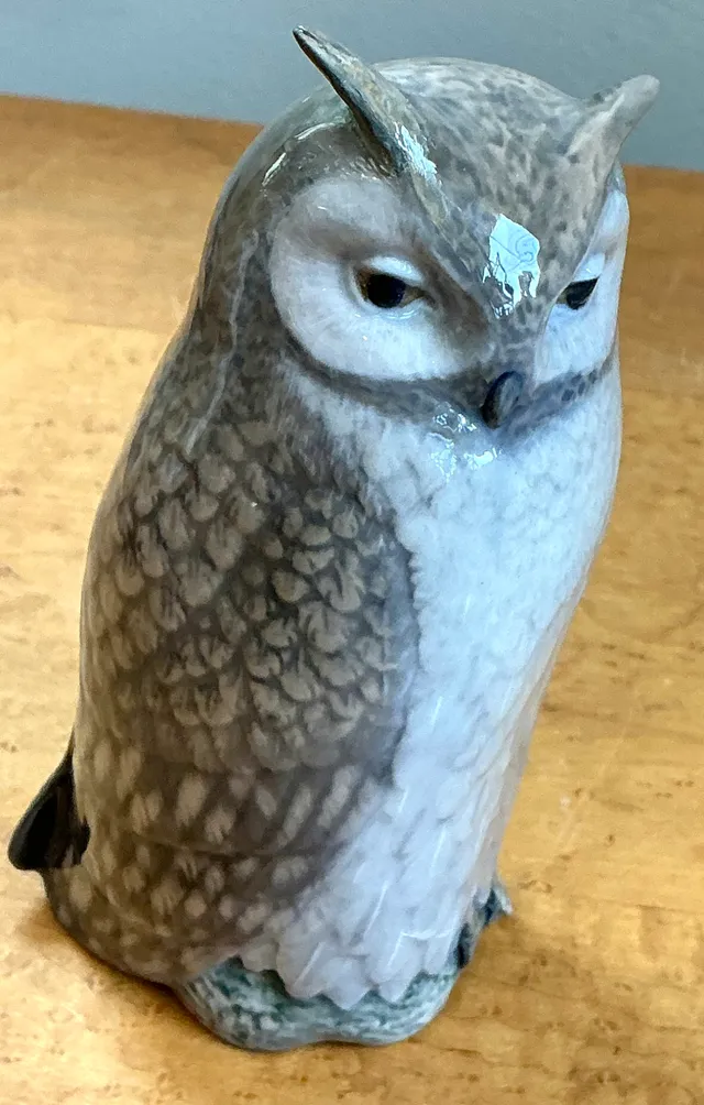 Vintage Royal Copenhagen Porcelain Owl Figurine — additional photo 1
