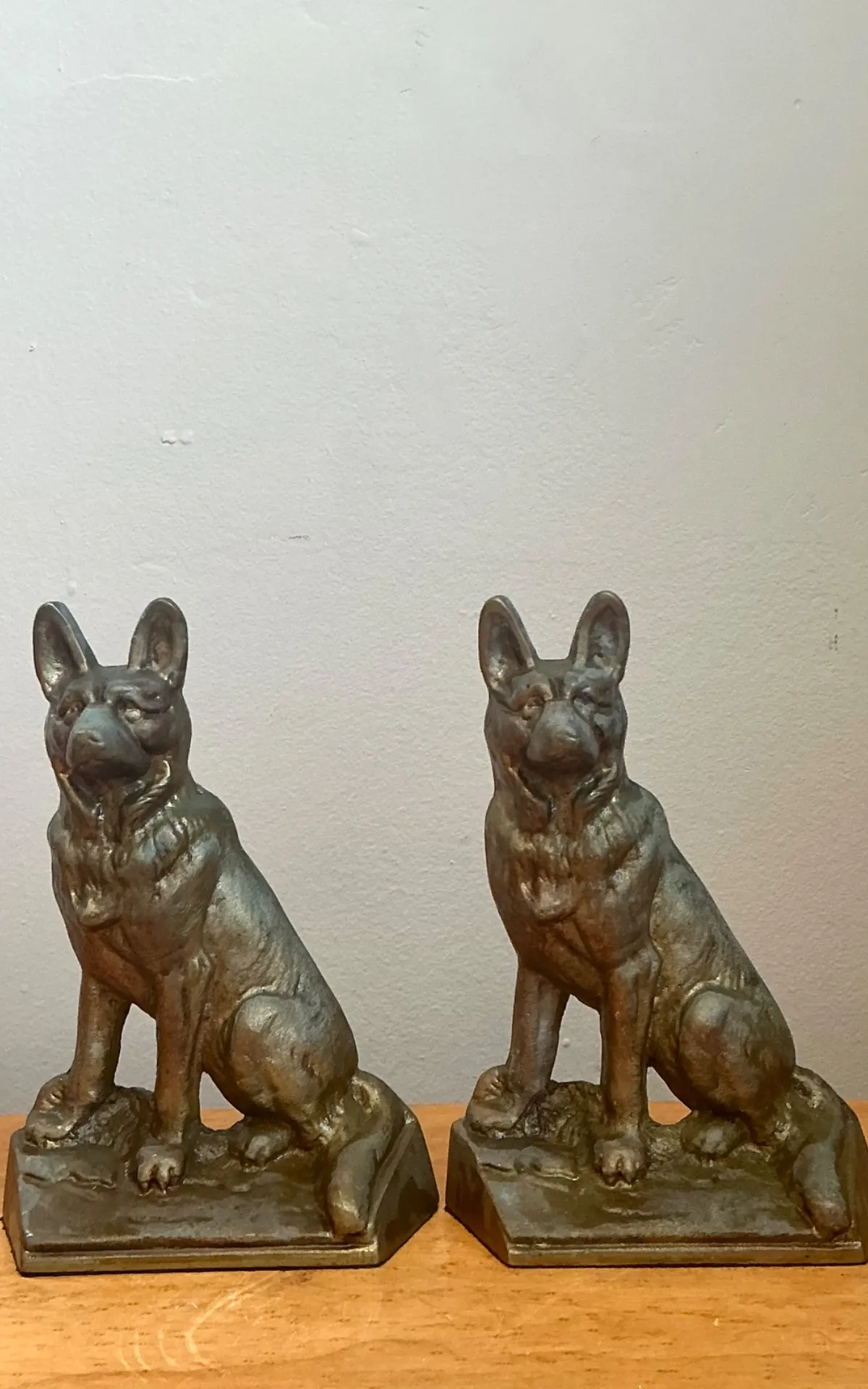 Vintage Bronze Dog Bookends - A Pair — additional photo 4