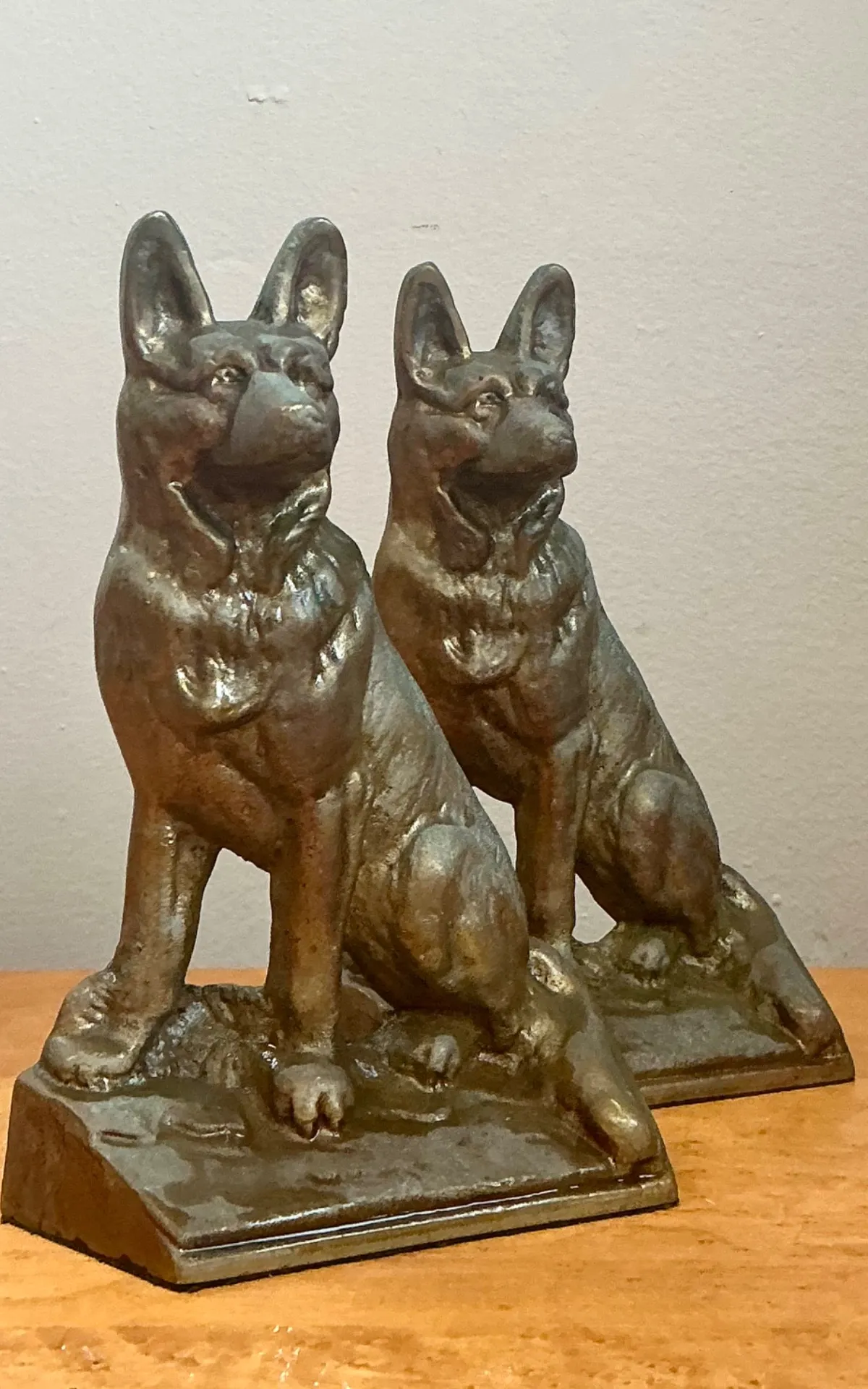 Vintage Bronze Dog Bookends - A Pair — additional photo 3