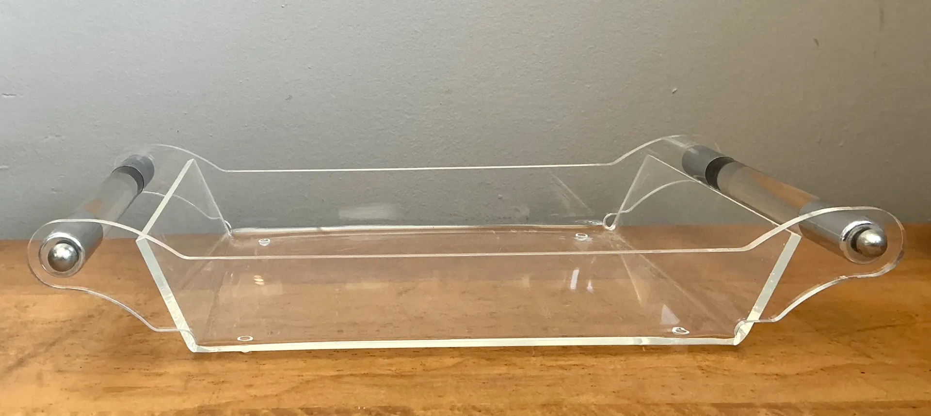 Vintage Lucite and Chrome Tray — additional photo 5