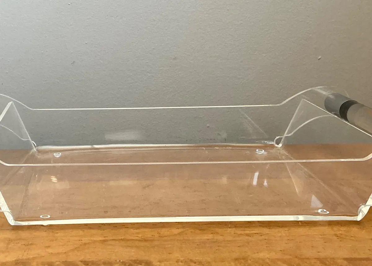 Vintage Lucite and Chrome Tray — additional photo 5