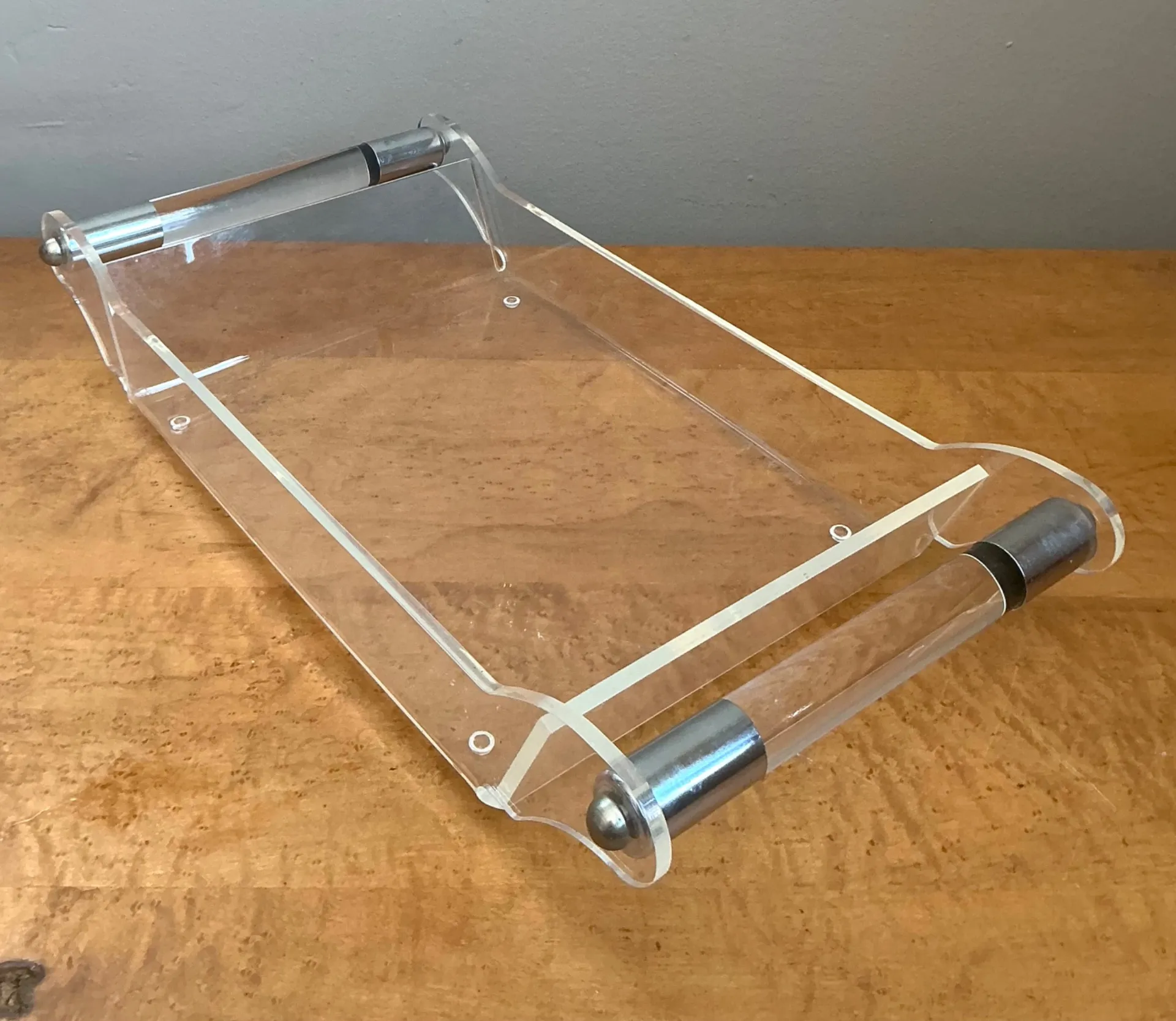 Vintage Lucite and Chrome Tray — additional photo 7