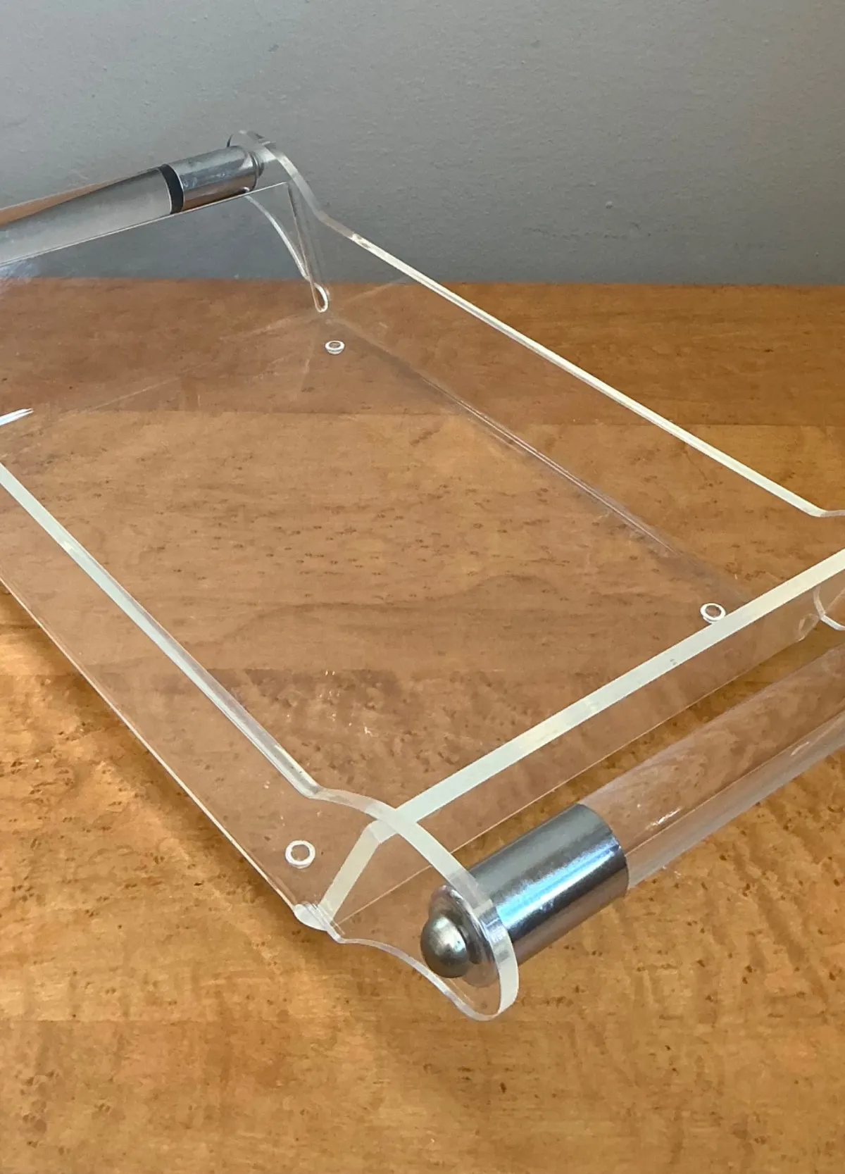 Vintage Lucite and Chrome Tray — additional photo 7
