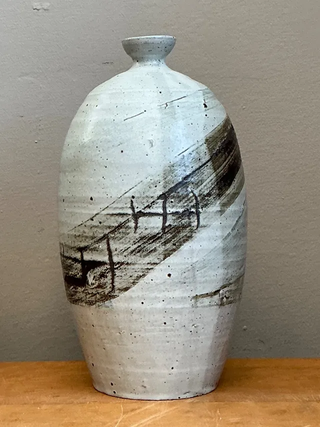 Vintage Handcrafted Abstract Ceramic Vase — additional photo 7