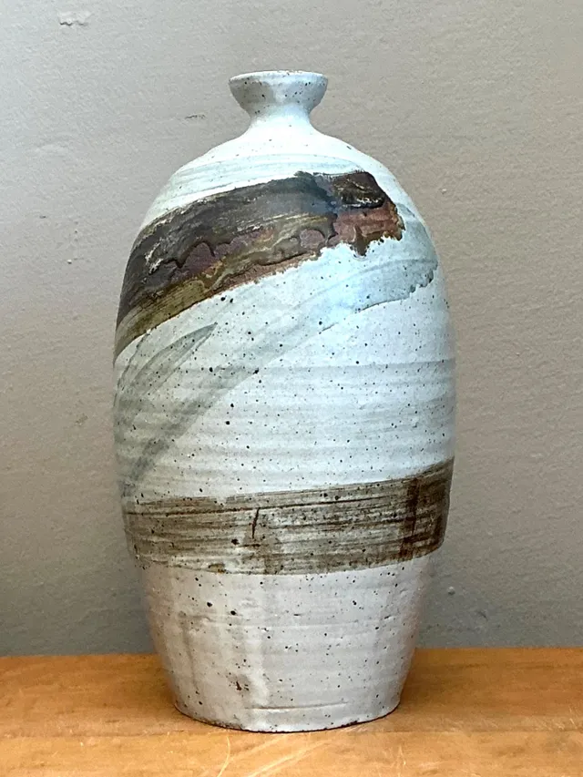 Vintage Handcrafted Abstract Ceramic Vase — additional photo 2