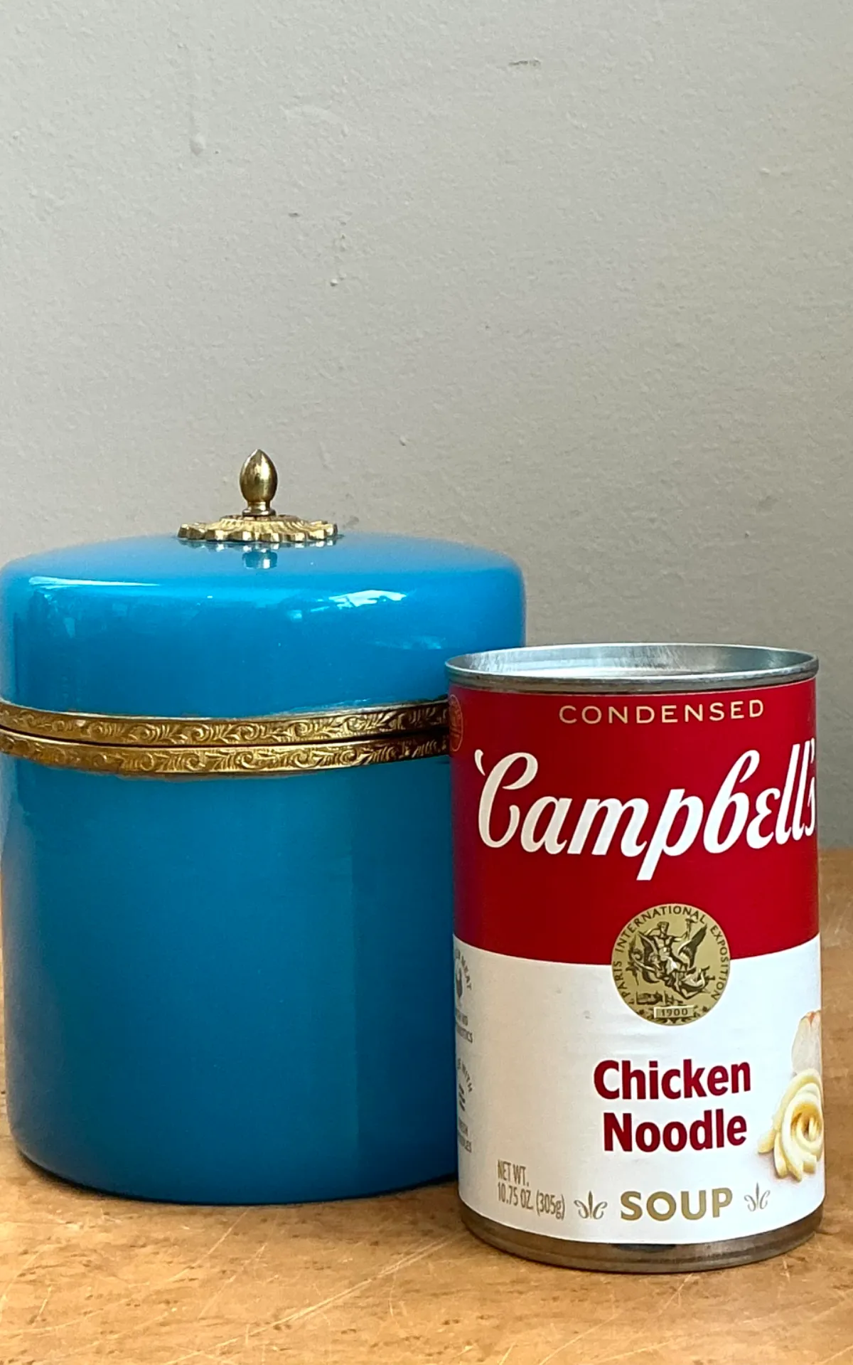 Vintage French Opaline Round Box — additional photo 5