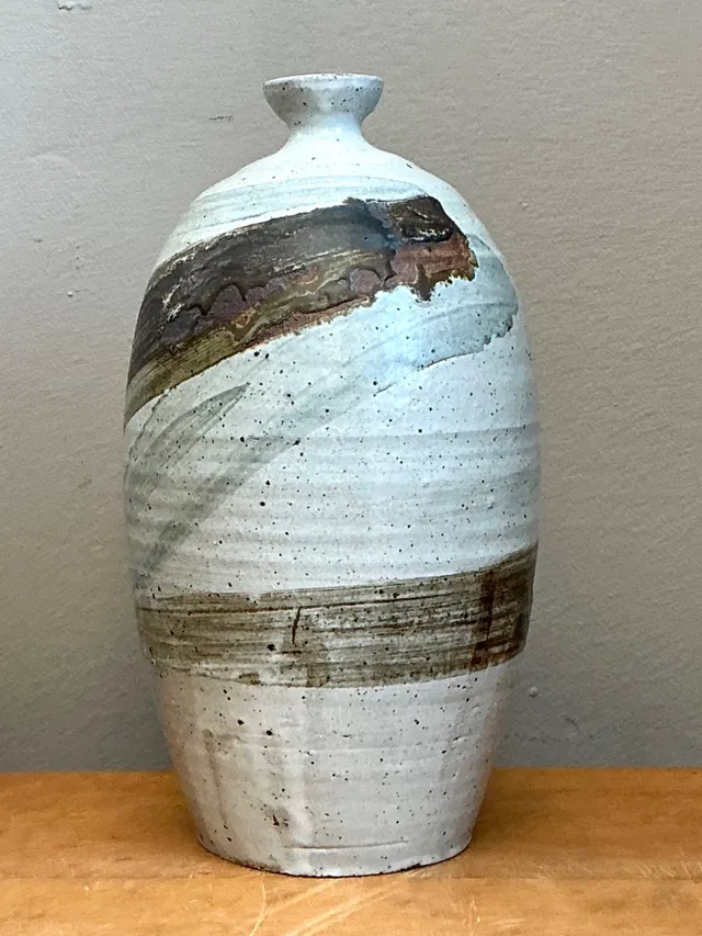 Vintage Handcrafted Abstract Ceramic Vase — additional photo 8