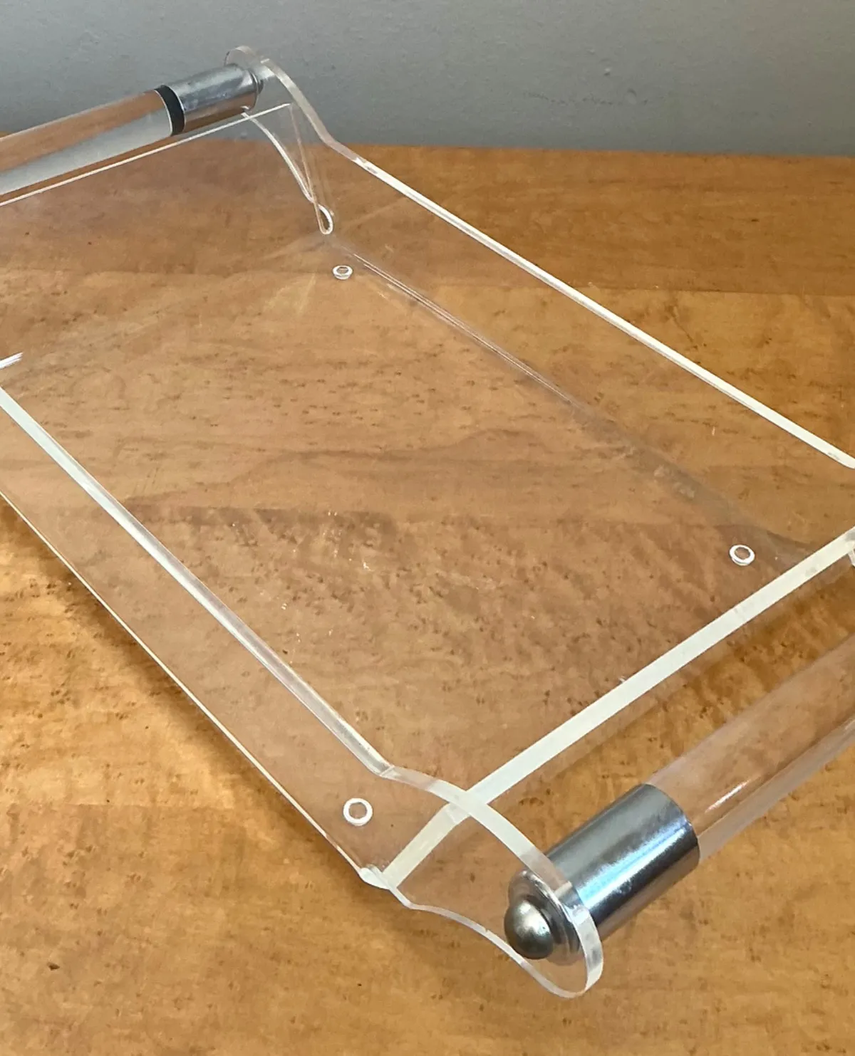 Vintage Lucite and Chrome Tray — additional photo 8