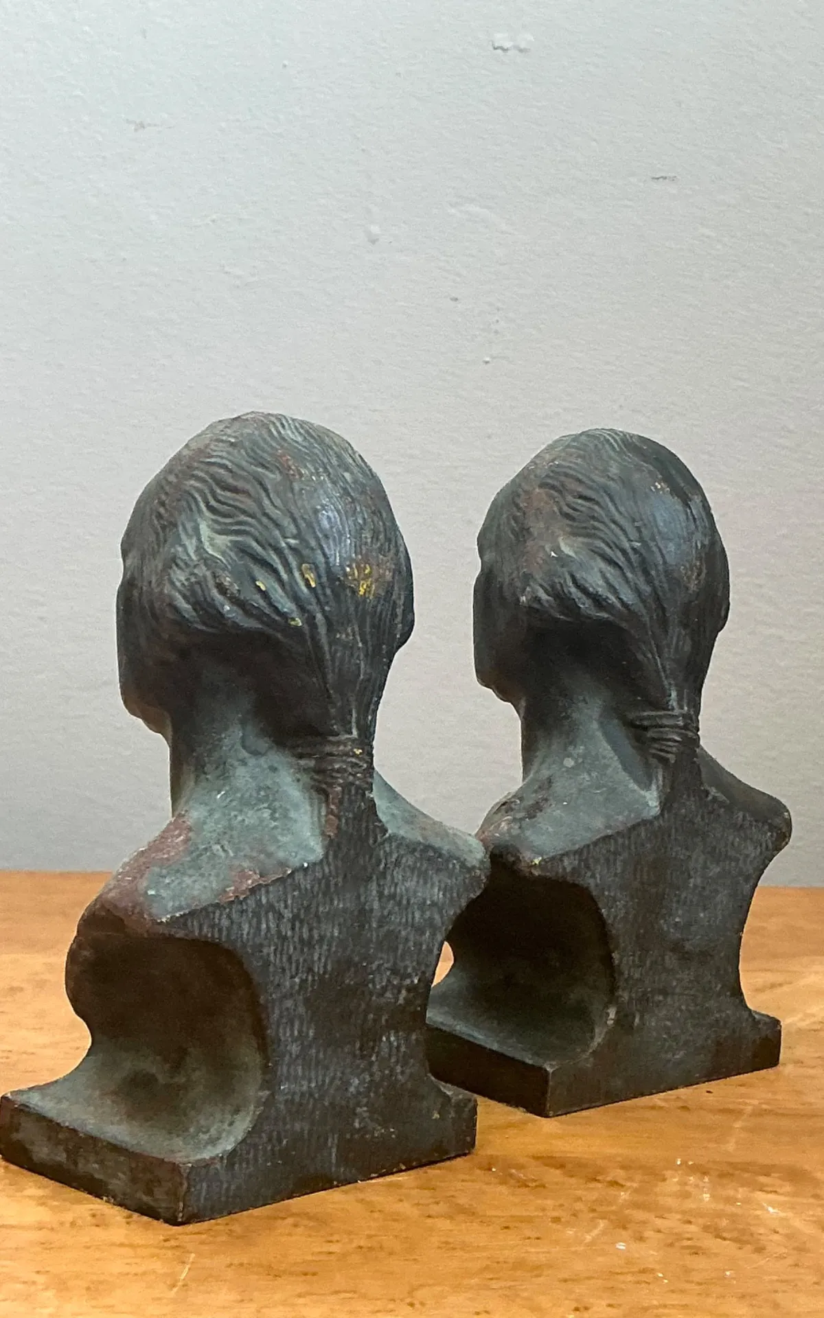 Vintage Patinated Bronze Busts Of George Washington -  A Pair — additional photo 4