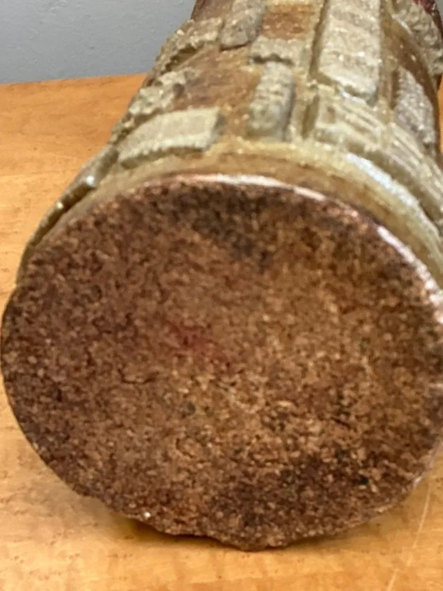 Vintage Abstract Patterned Pottery Vase — additional photo 3