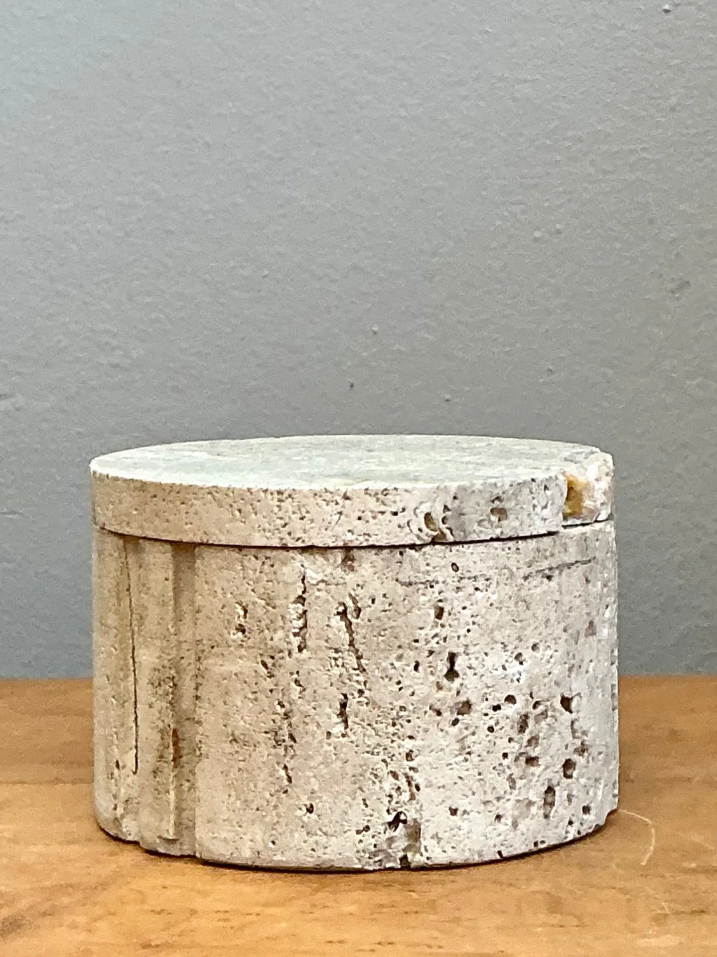 Vintage Italian Coquina Stone Box — additional photo 2