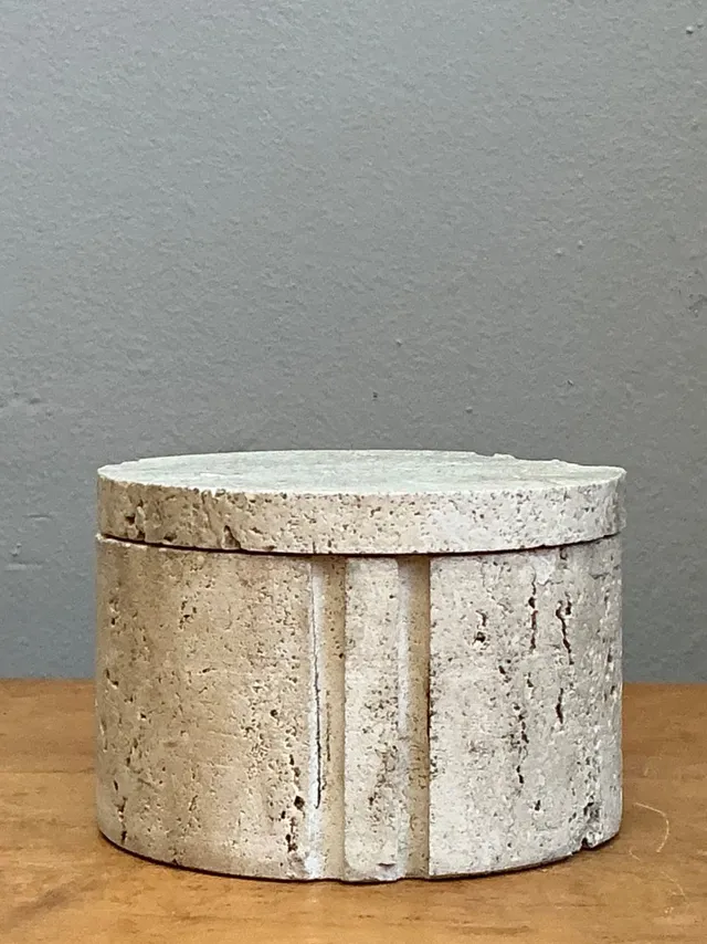 Vintage Italian Coquina Stone Box — additional photo 8