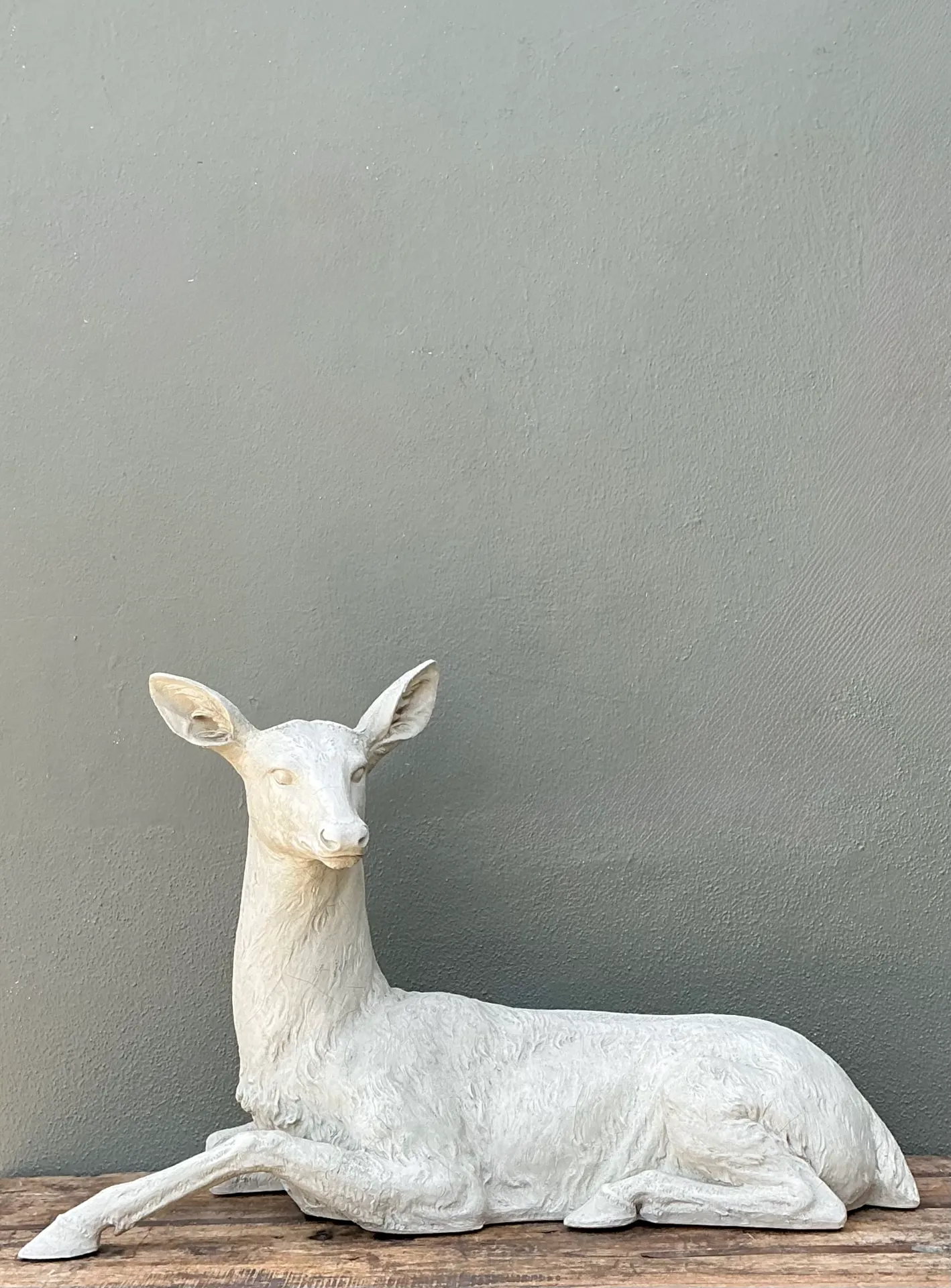 Vintage Life Size Deer Sculpture — additional photo 7
