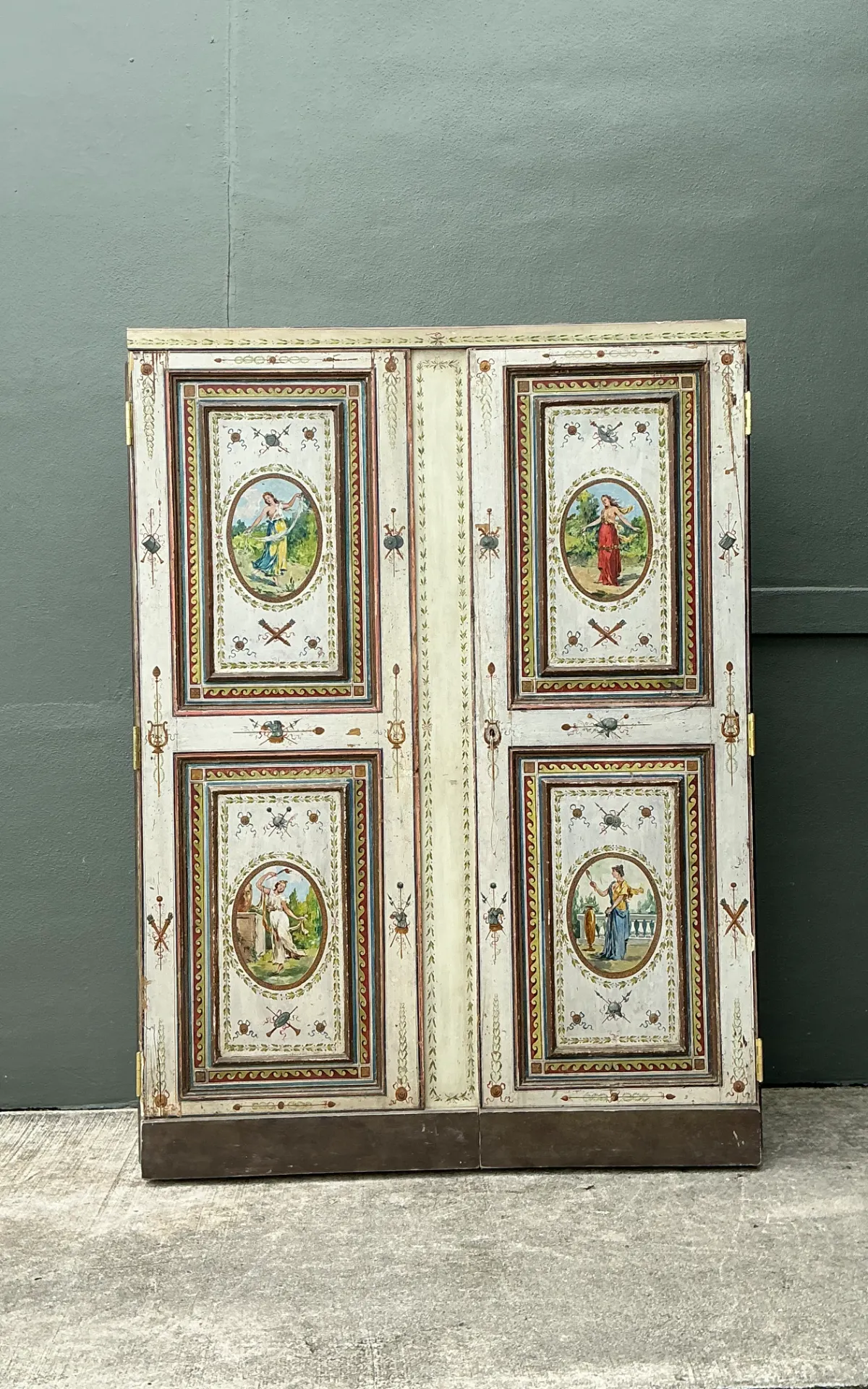 Vintage Neoclassical Painted Wood Armoire From The Estate Of Lily Pulitzer — additional photo 1