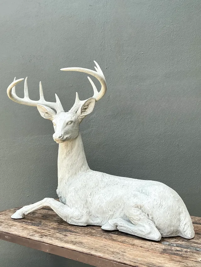 Vintage Life Size Deer Sculpture — additional photo 8