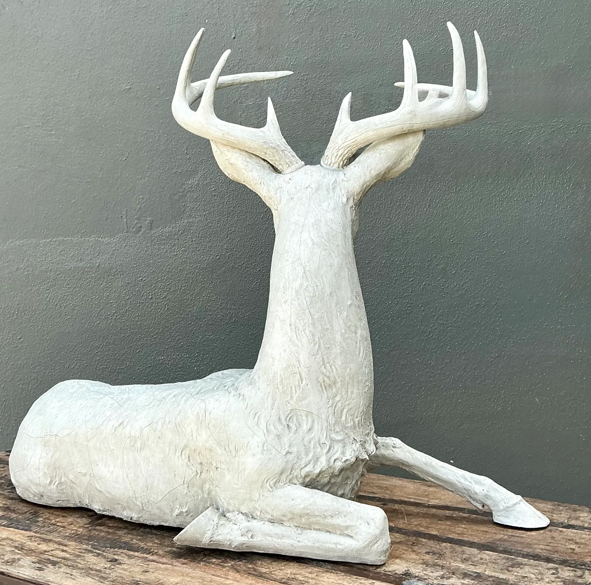 Vintage Life Size Deer Sculpture — additional photo 6