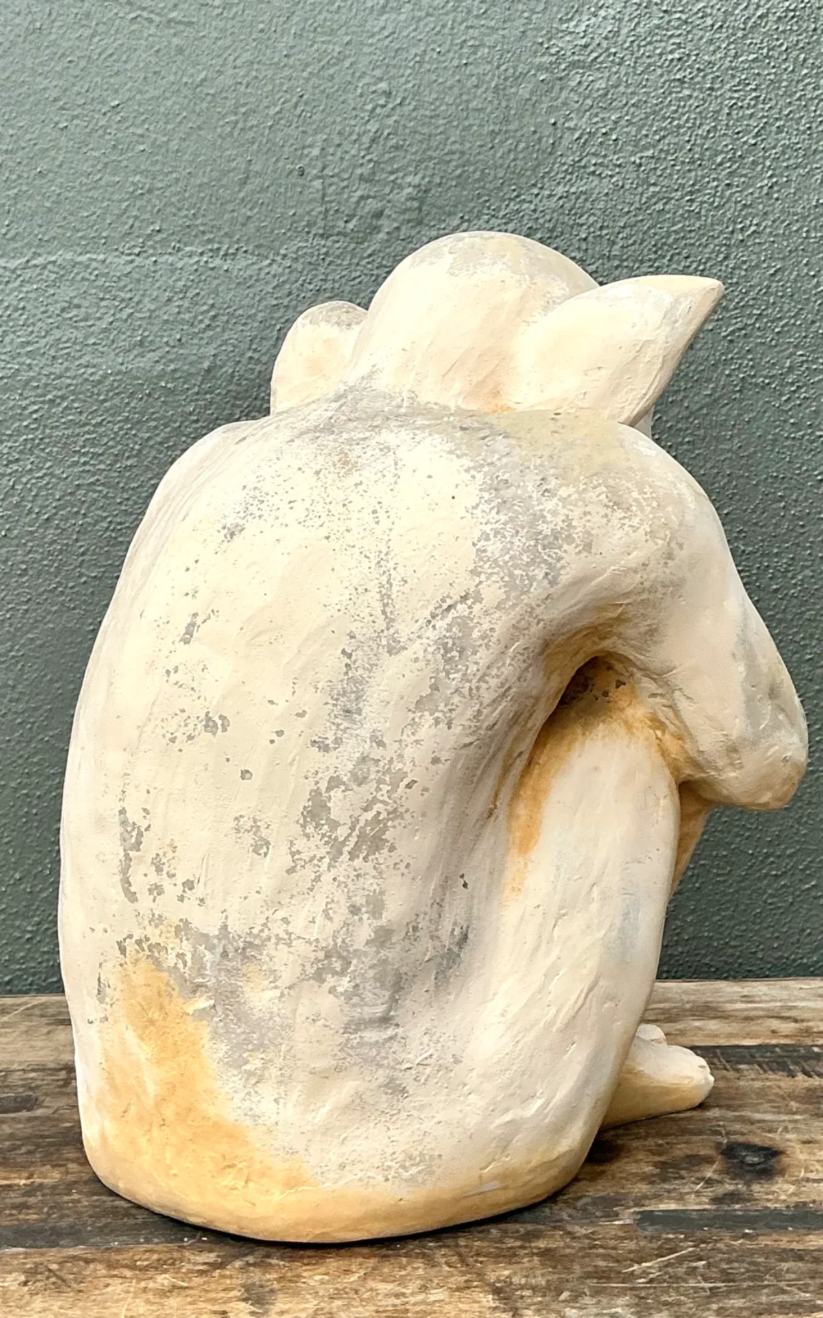 Vintage Plaster Crouching Gargoyle Figure — additional photo 3