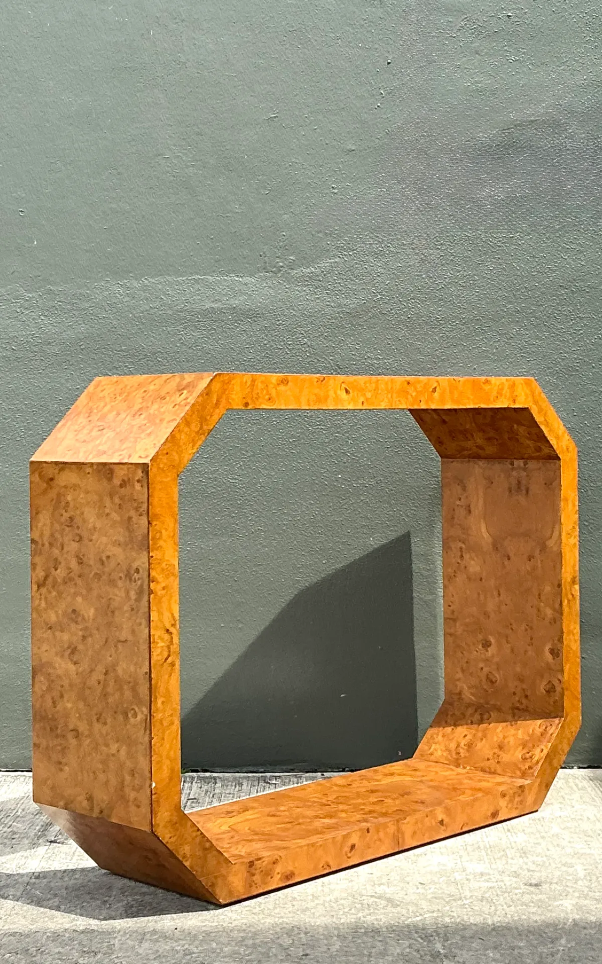 Vintage Burl Wood Console Table — additional photo 8