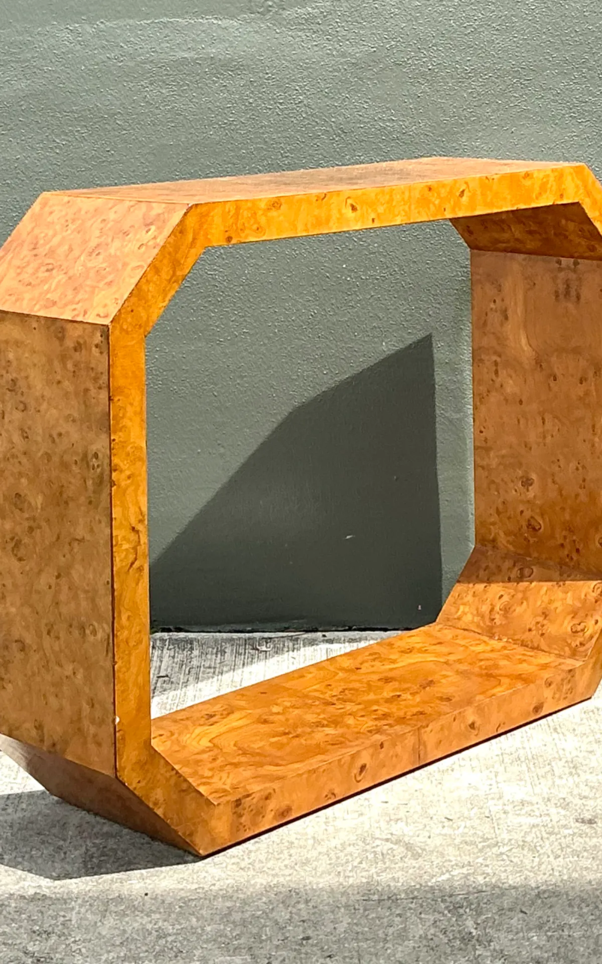 Vintage Burl Wood Console Table — additional photo 2