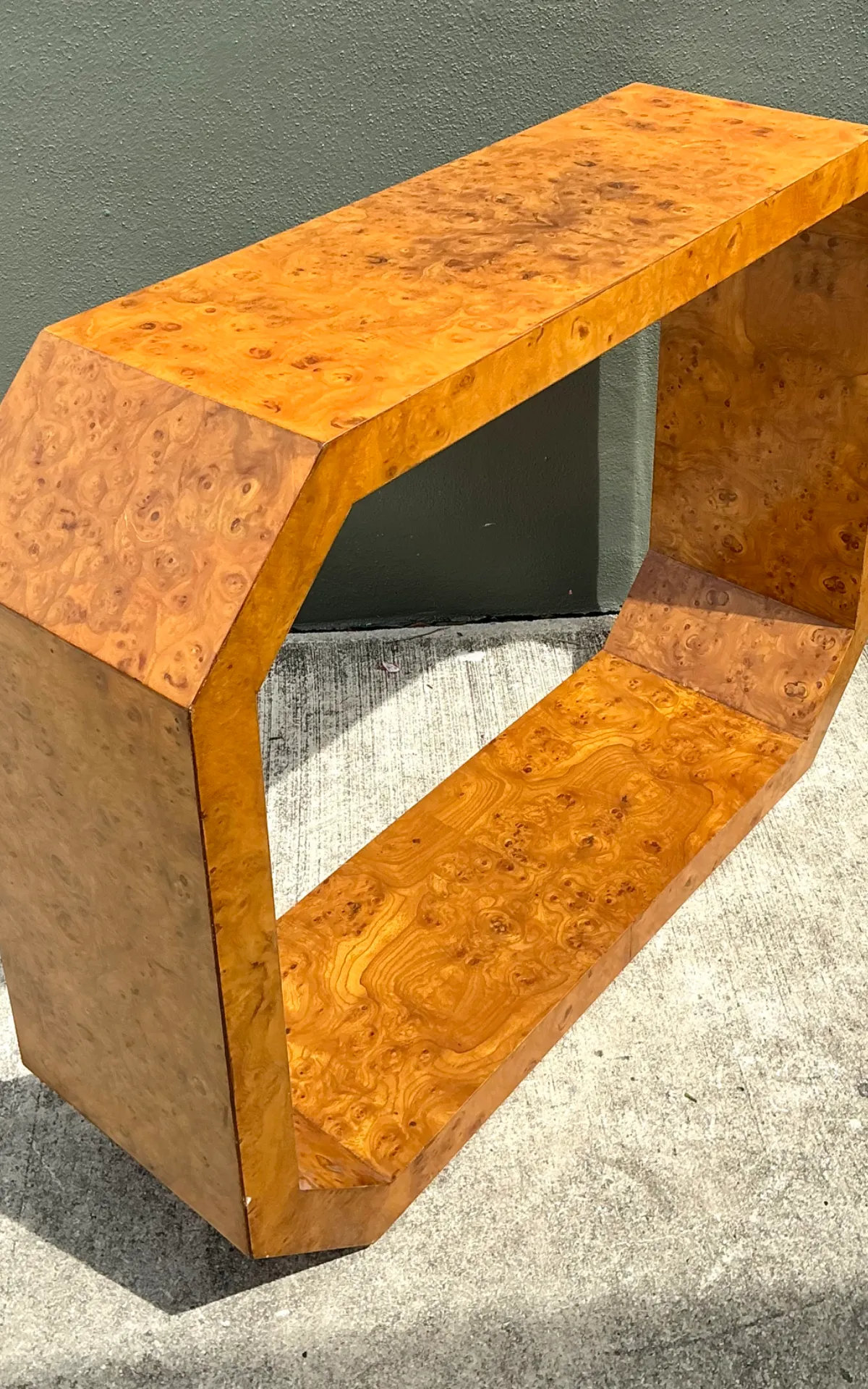 Vintage Burl Wood Console Table — additional photo 5