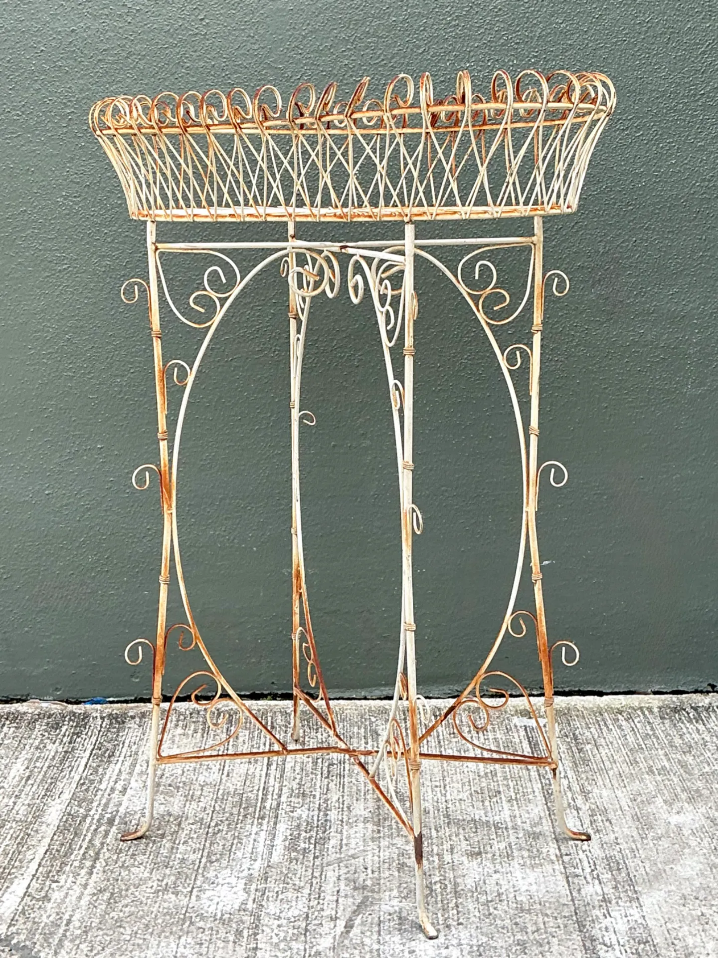 Vintage Iron Scrollwork Plant Stand — additional photo 6