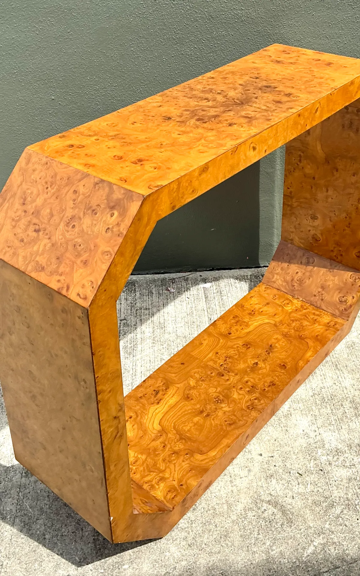Vintage Burl Wood Console Table — additional photo 6