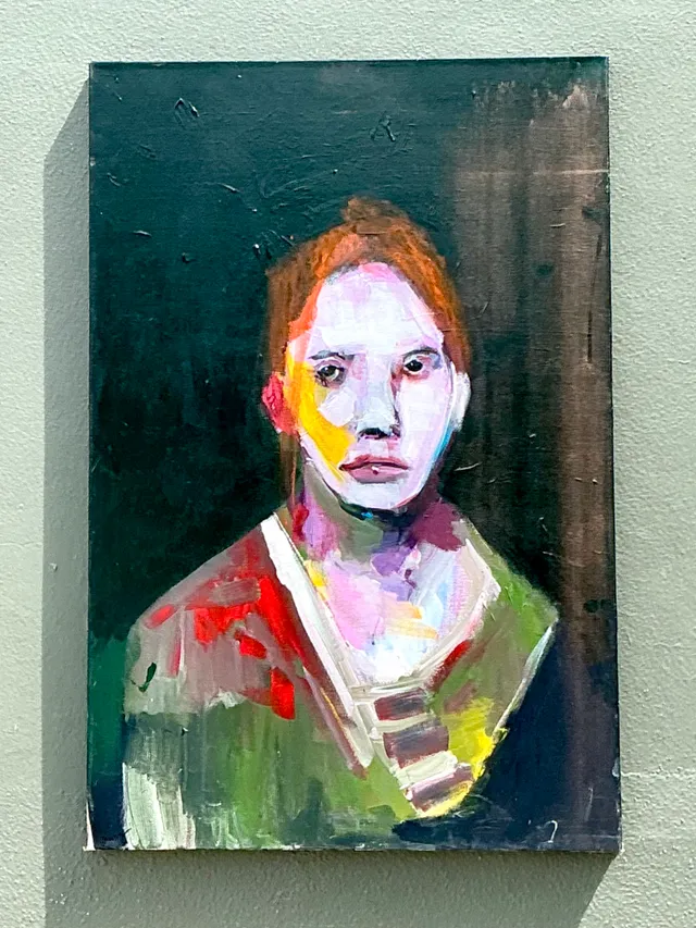 Vintage Abstract Figurative Oil Painting — additional photo 5