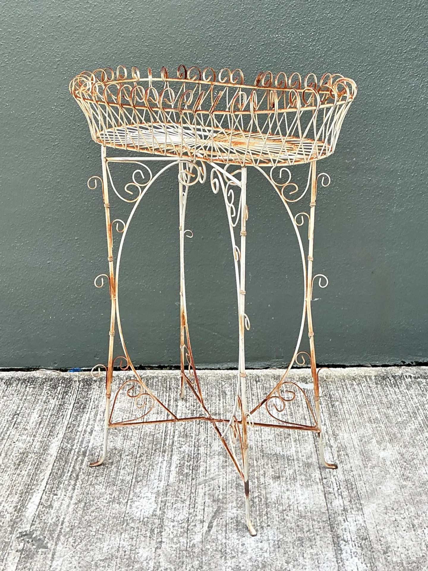 Vintage Iron Scrollwork Plant Stand — additional photo 7