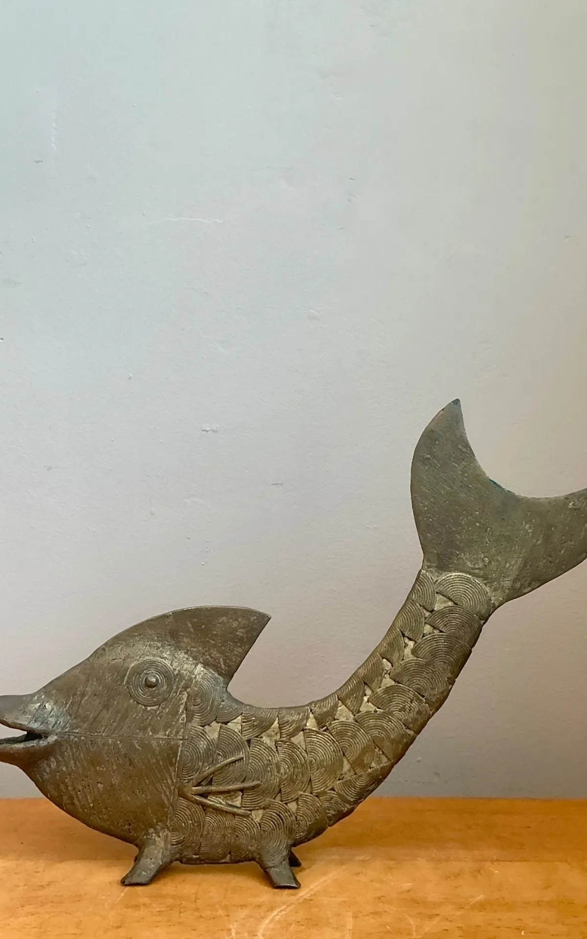Mid-Century Modern Bronze Fish Figurine — additional photo 4