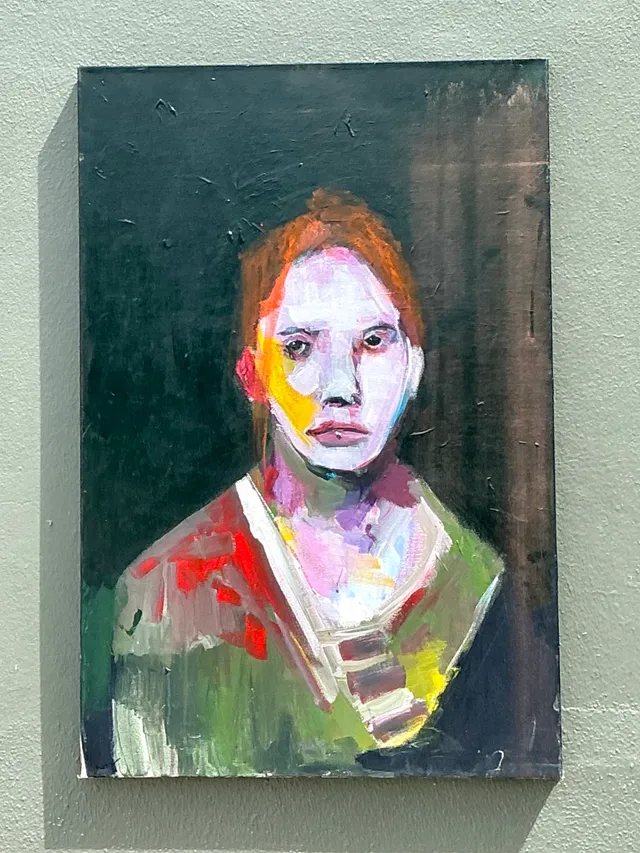 Vintage Abstract Figurative Oil Painting — additional photo 3