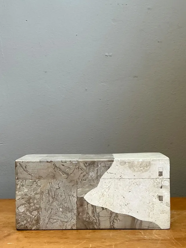 Vintage Tessellated Stone Box — additional photo 2
