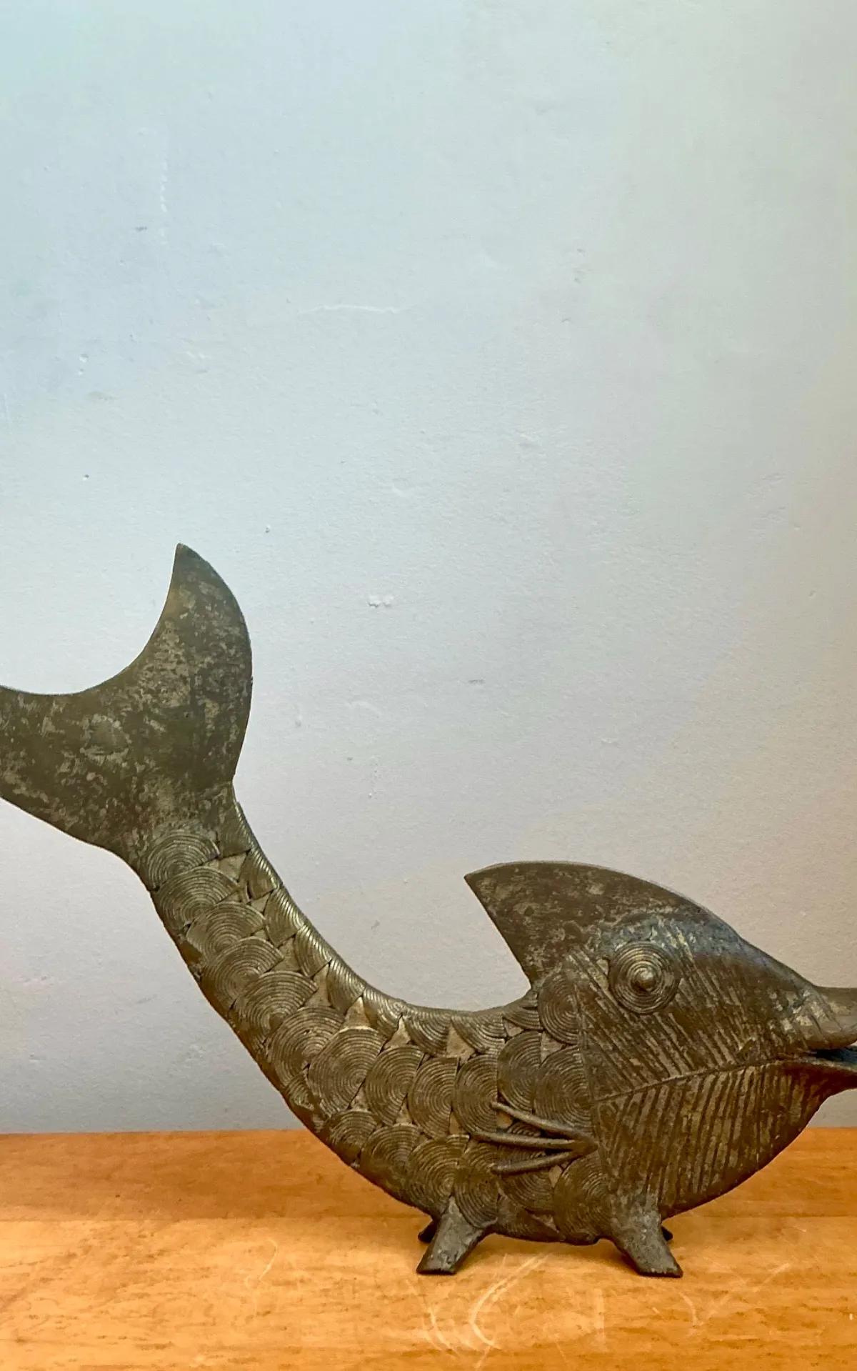 Mid-Century Modern Bronze Fish Figurine — additional photo 7