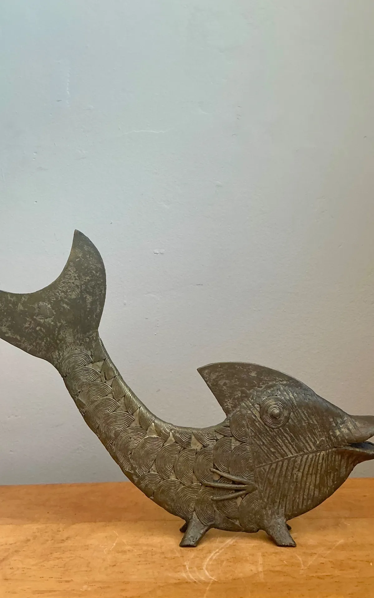 Mid-Century Modern Bronze Fish Figurine — additional photo 6