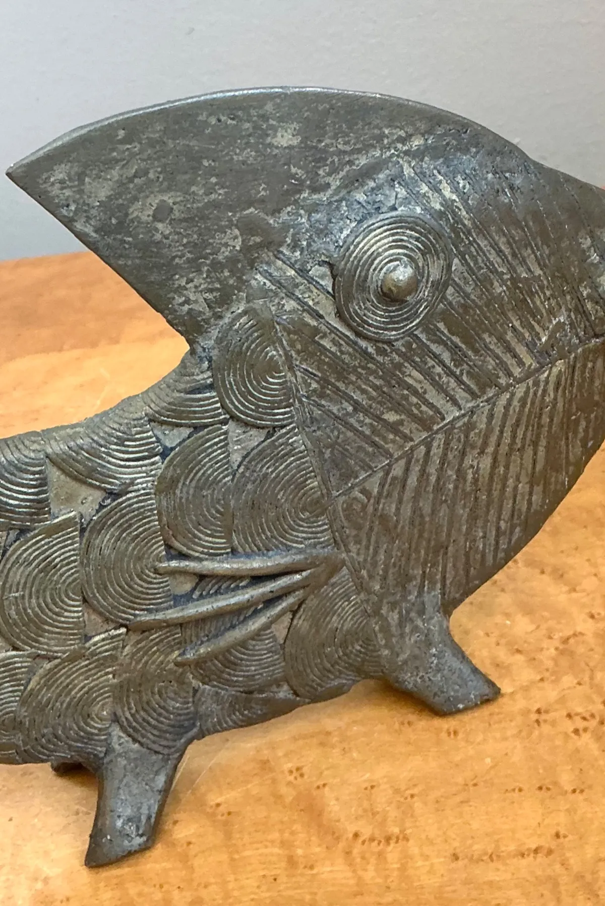 Mid-Century Modern Bronze Fish Figurine — additional photo 8