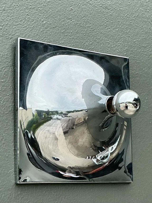 Vintage Chrome Wall Sconce — additional photo 6