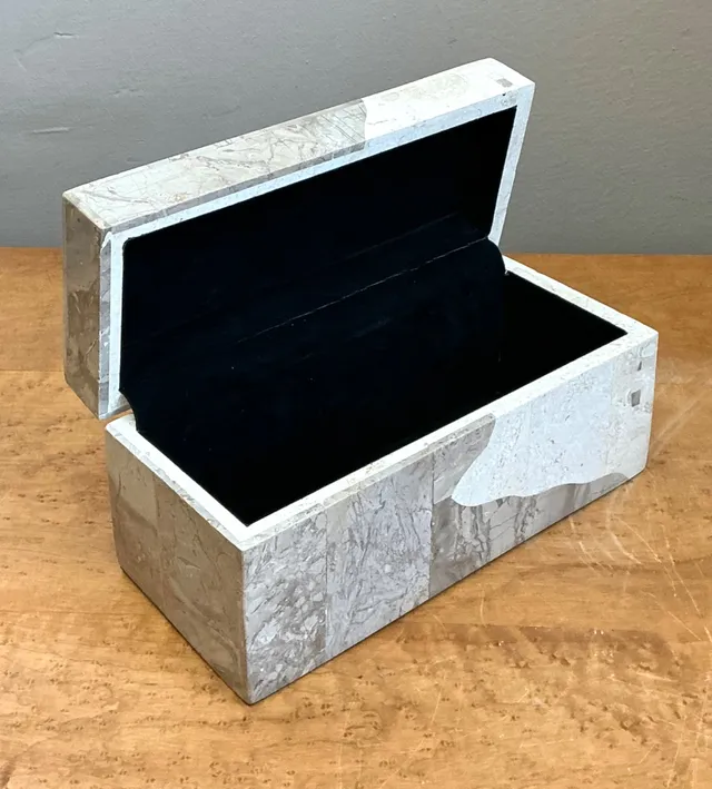 Vintage Tessellated Stone Box — additional photo 1