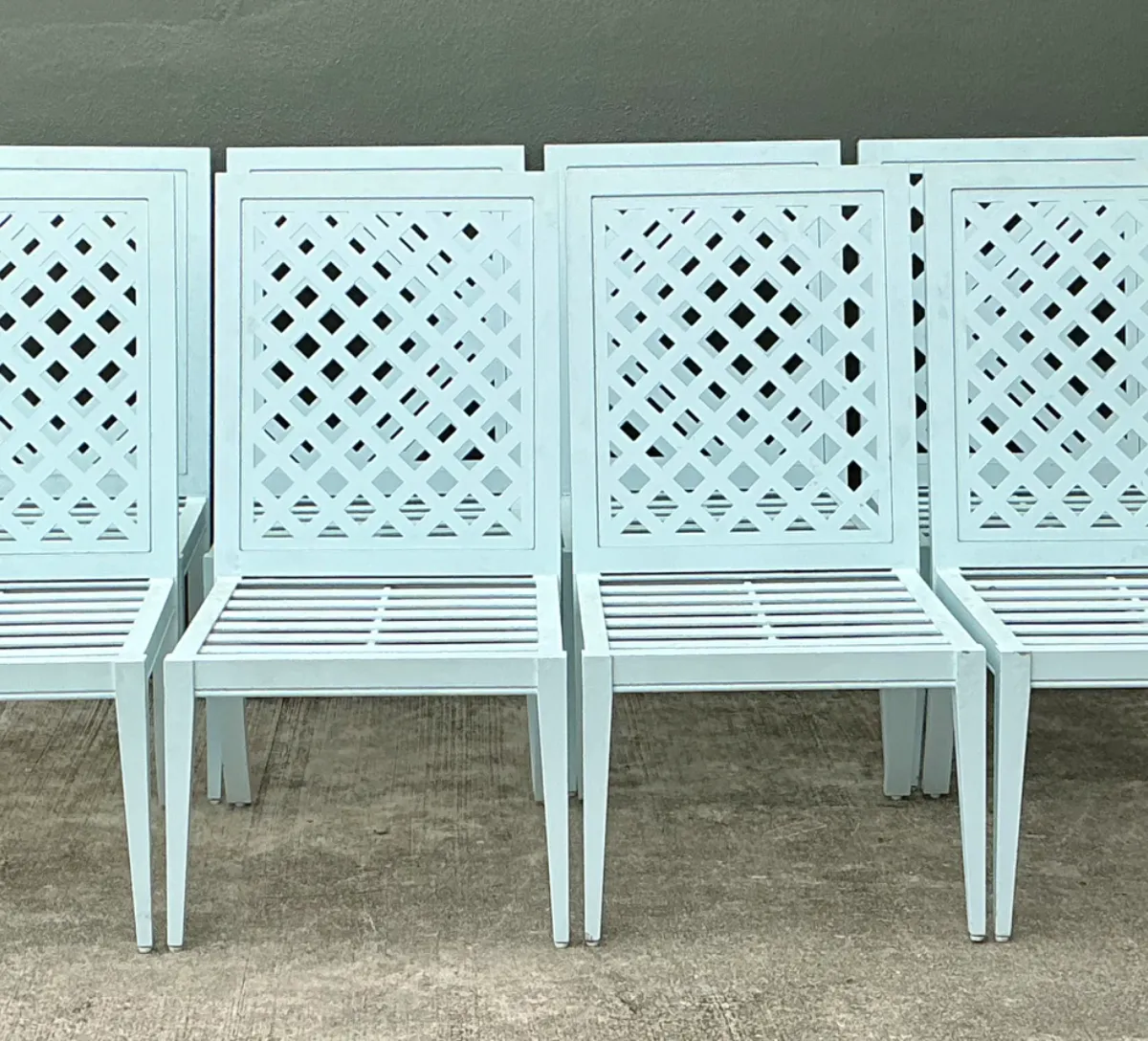 Vintage McKinnon and Harris Trellis Dining Chairs - Set of Eight — additional photo 8