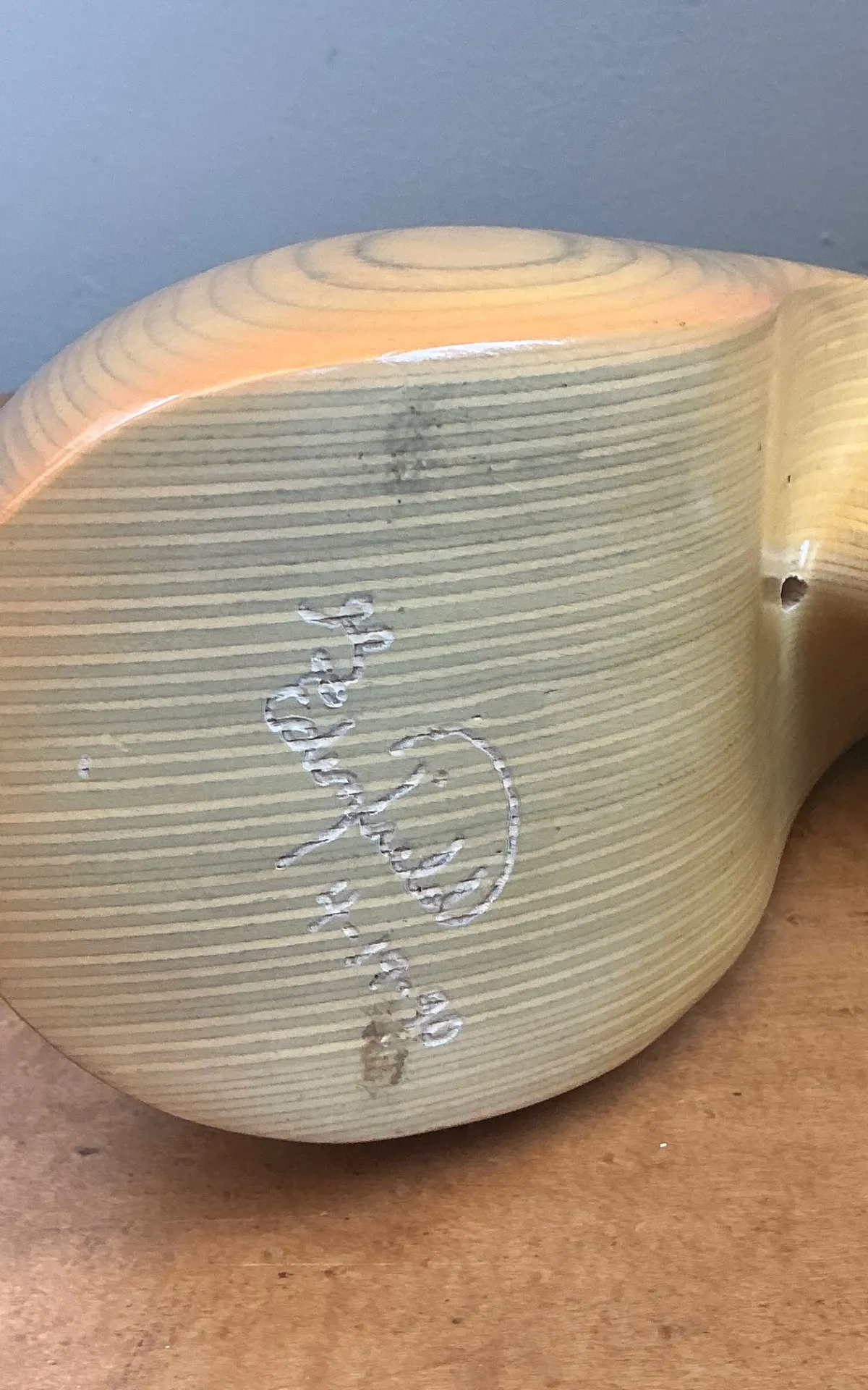 Vintage Abstract Wood Nautilus Shell Sculpture — additional photo 7