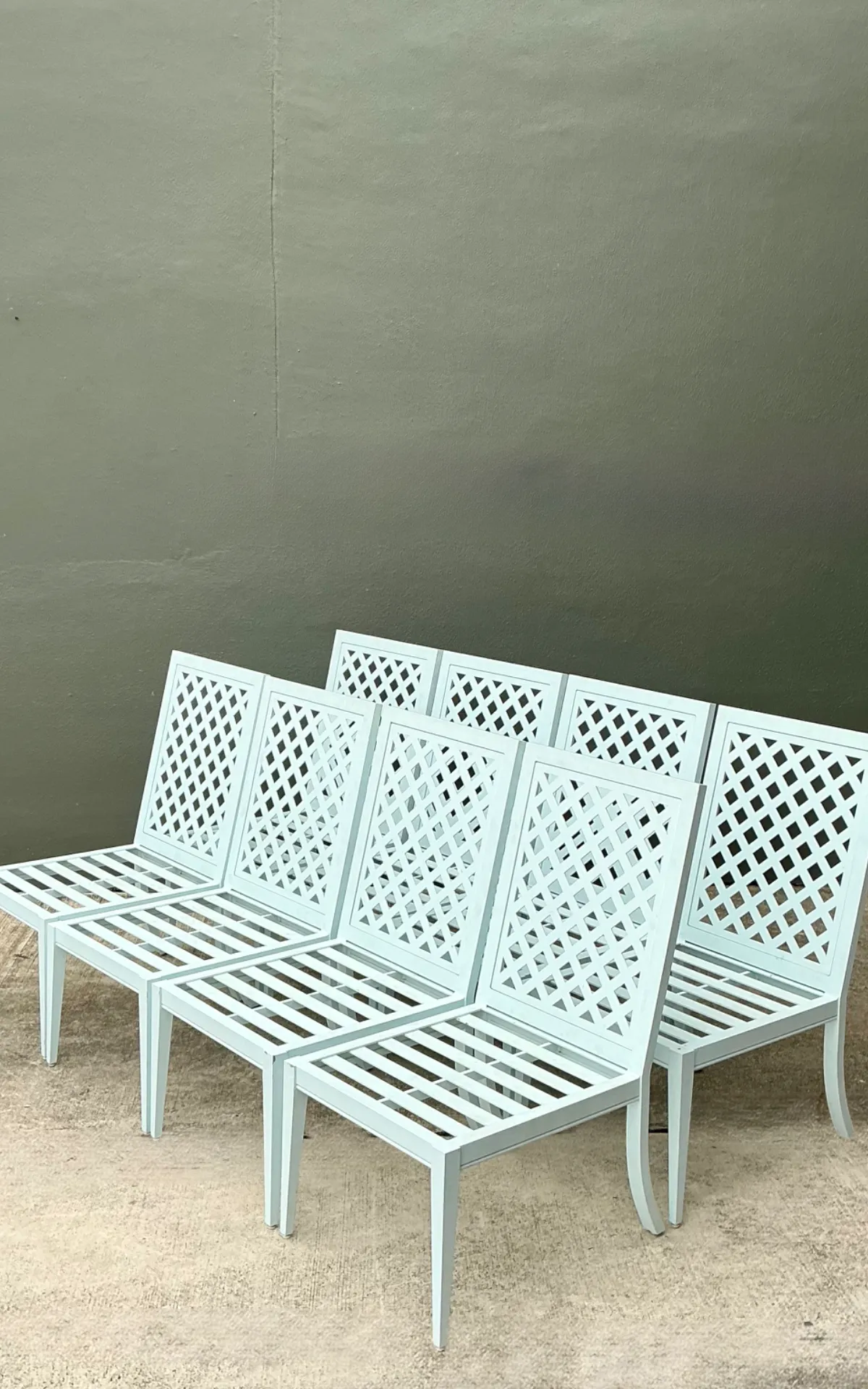 Vintage McKinnon and Harris Trellis Dining Chairs - Set of Eight — additional photo 4