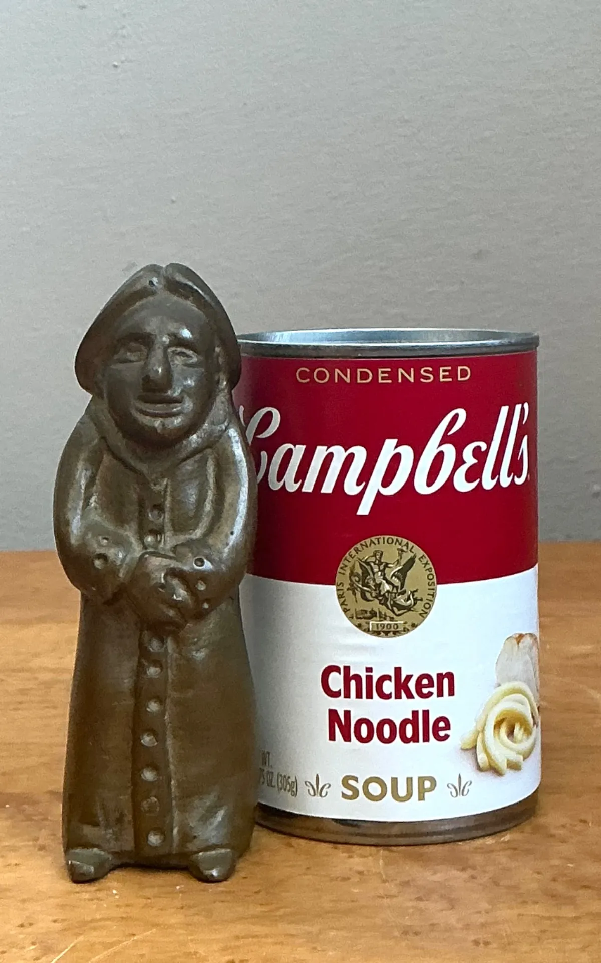 Antique Bronze Monk Sculpture — additional photo 2