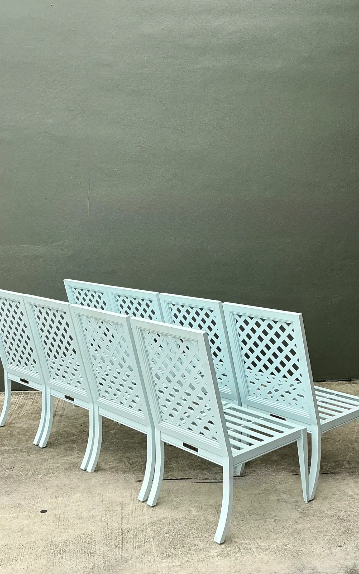 Vintage McKinnon and Harris Trellis Dining Chairs - Set of Eight — additional photo 1