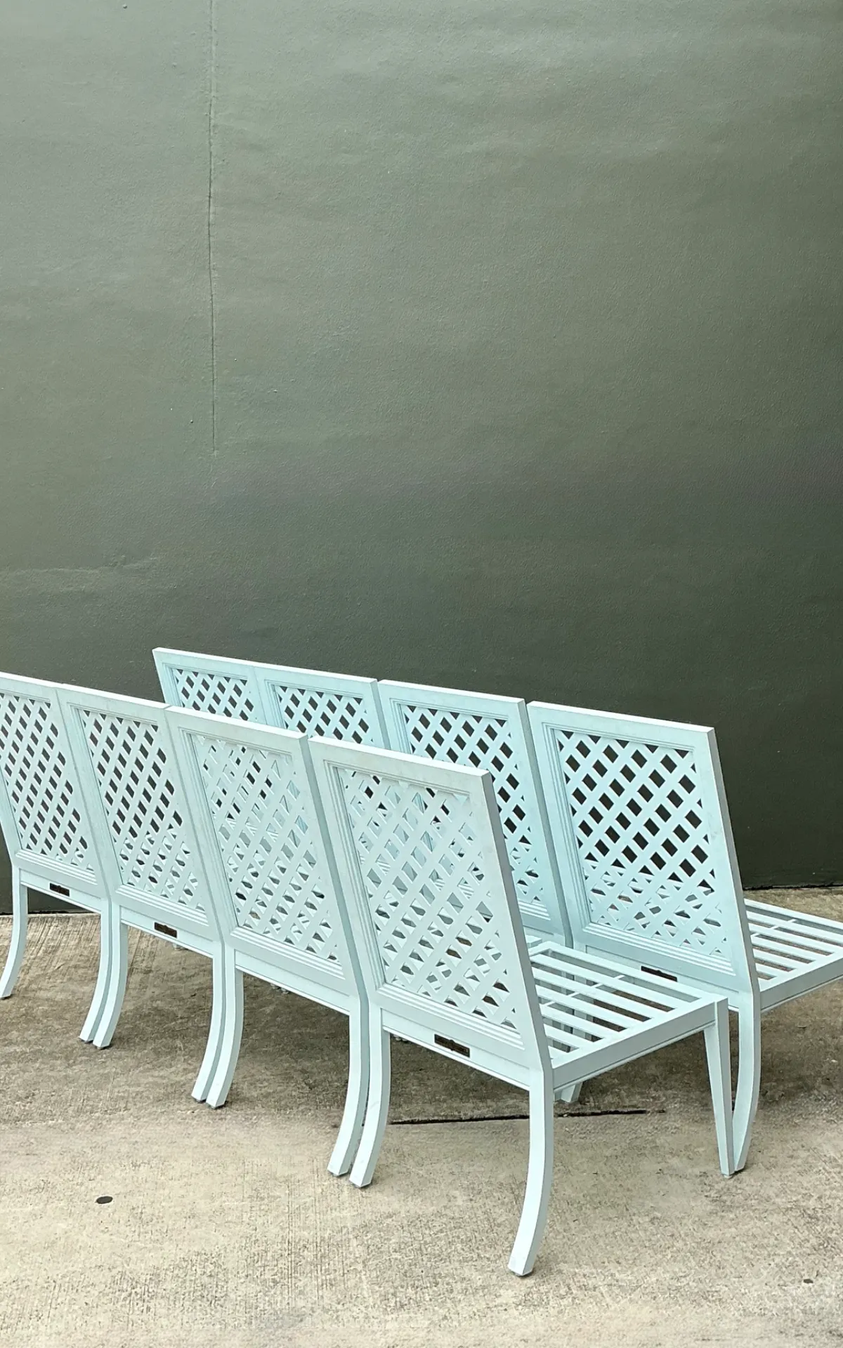 Vintage McKinnon and Harris Trellis Dining Chairs - Set of Eight — additional photo 3