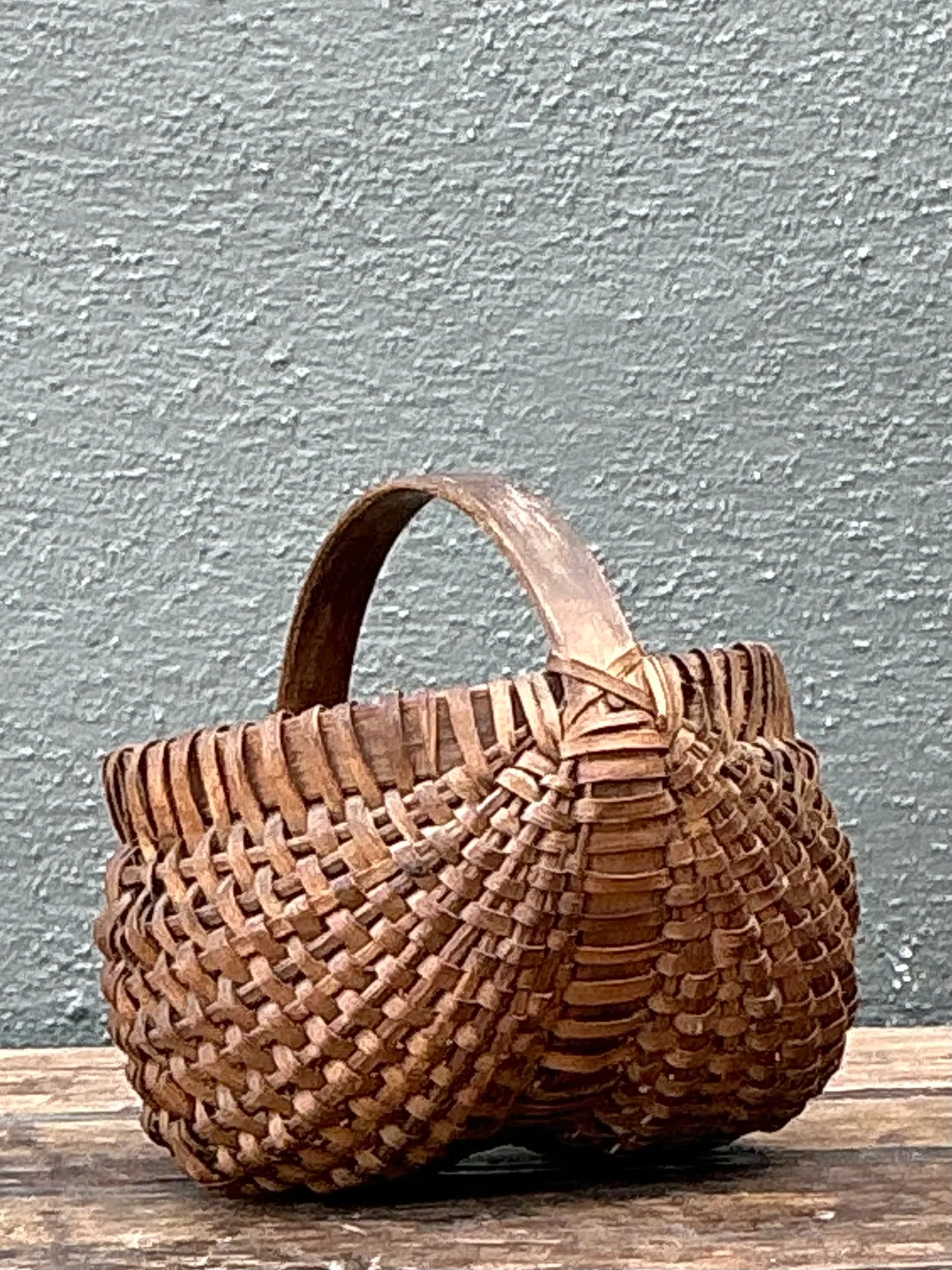 Vintage Shaker Style Woven Basket — additional photo 2