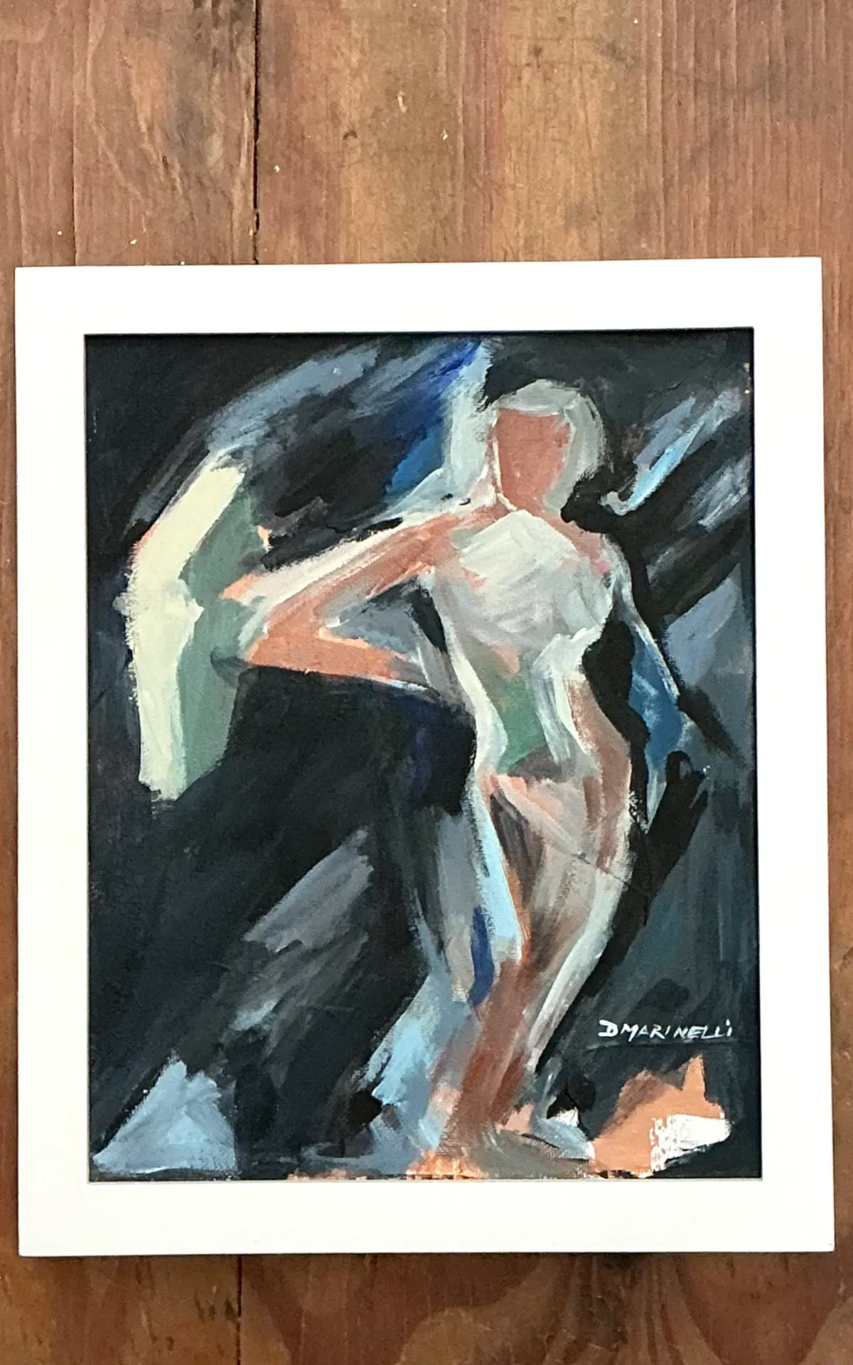 Vintage Abstract Figurative Painting — additional photo 4